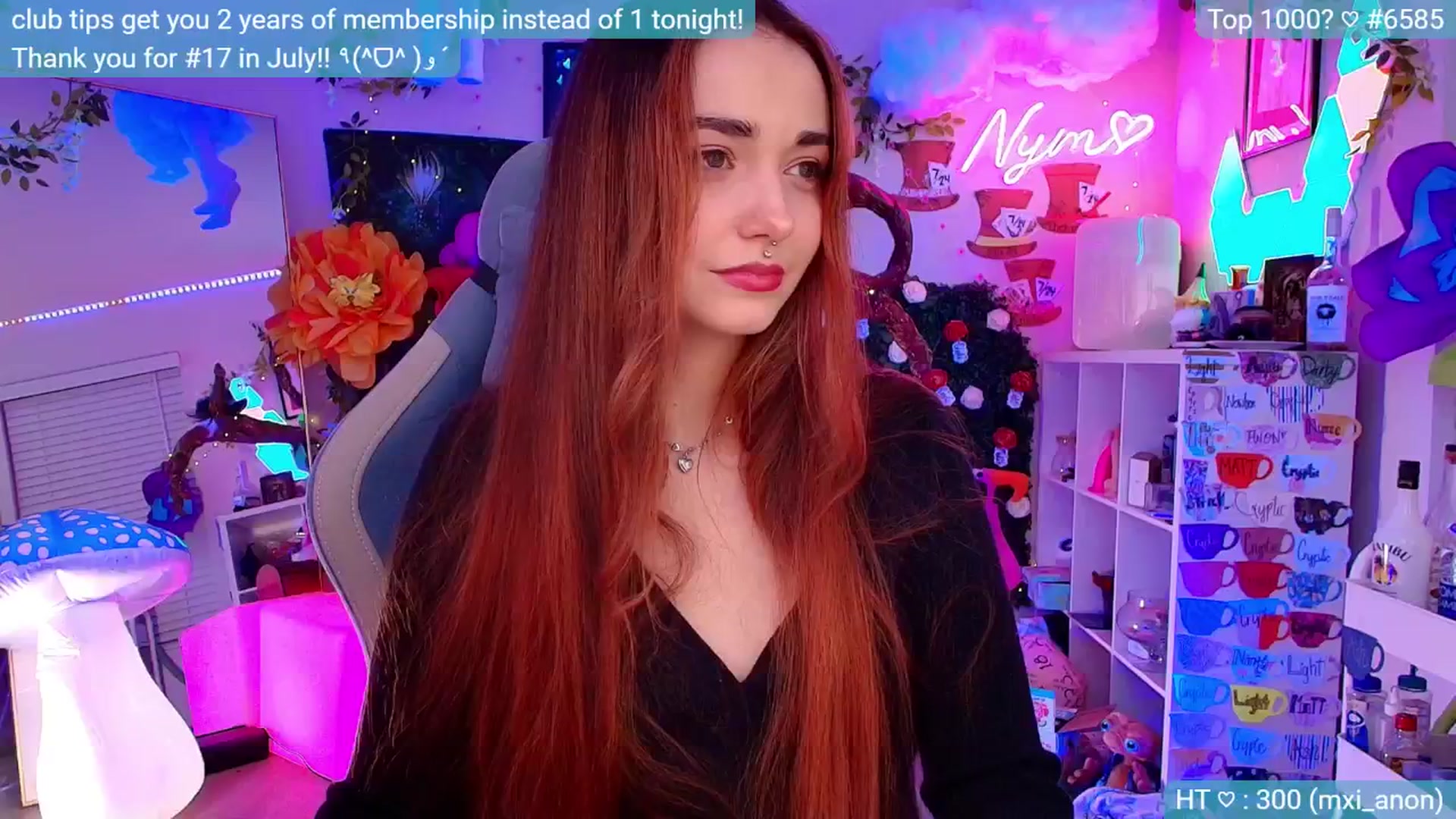 Gallery image thumbnail from Nym_x's myfreecams stream on, 08/25/2024, 07:29 image 4 of 20