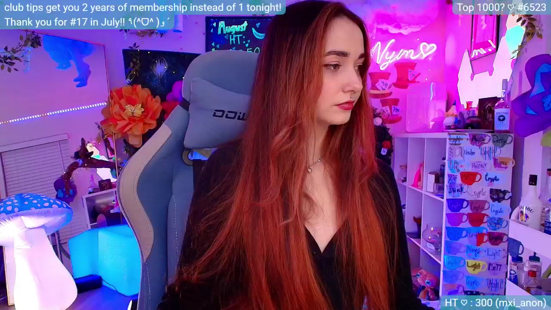Gallery image thumbnail from Nym_x's myfreecams stream on, 08/25/2024, 07:29 image 8 of 20