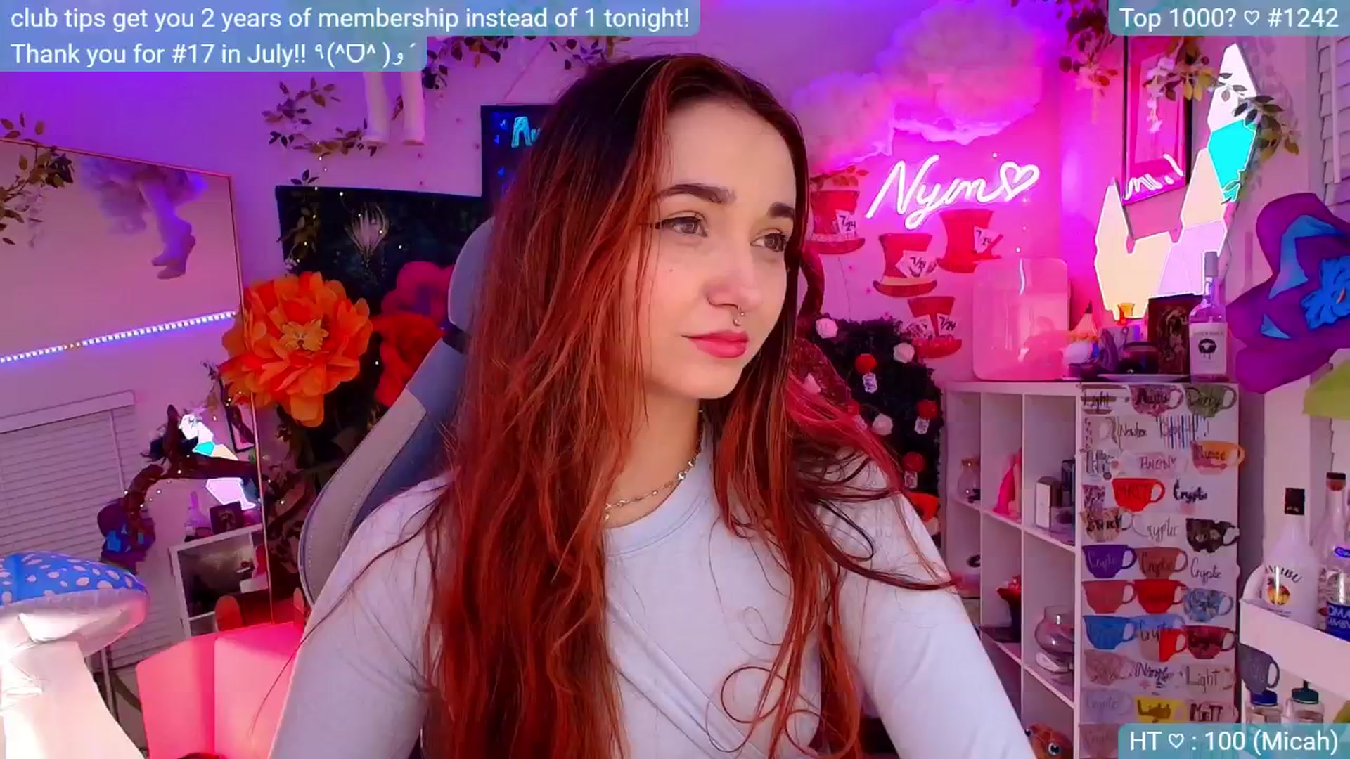 Gallery image thumbnail from Nym_x's myfreecams stream on, 08/30/2024, 03:10 image 8 of 20