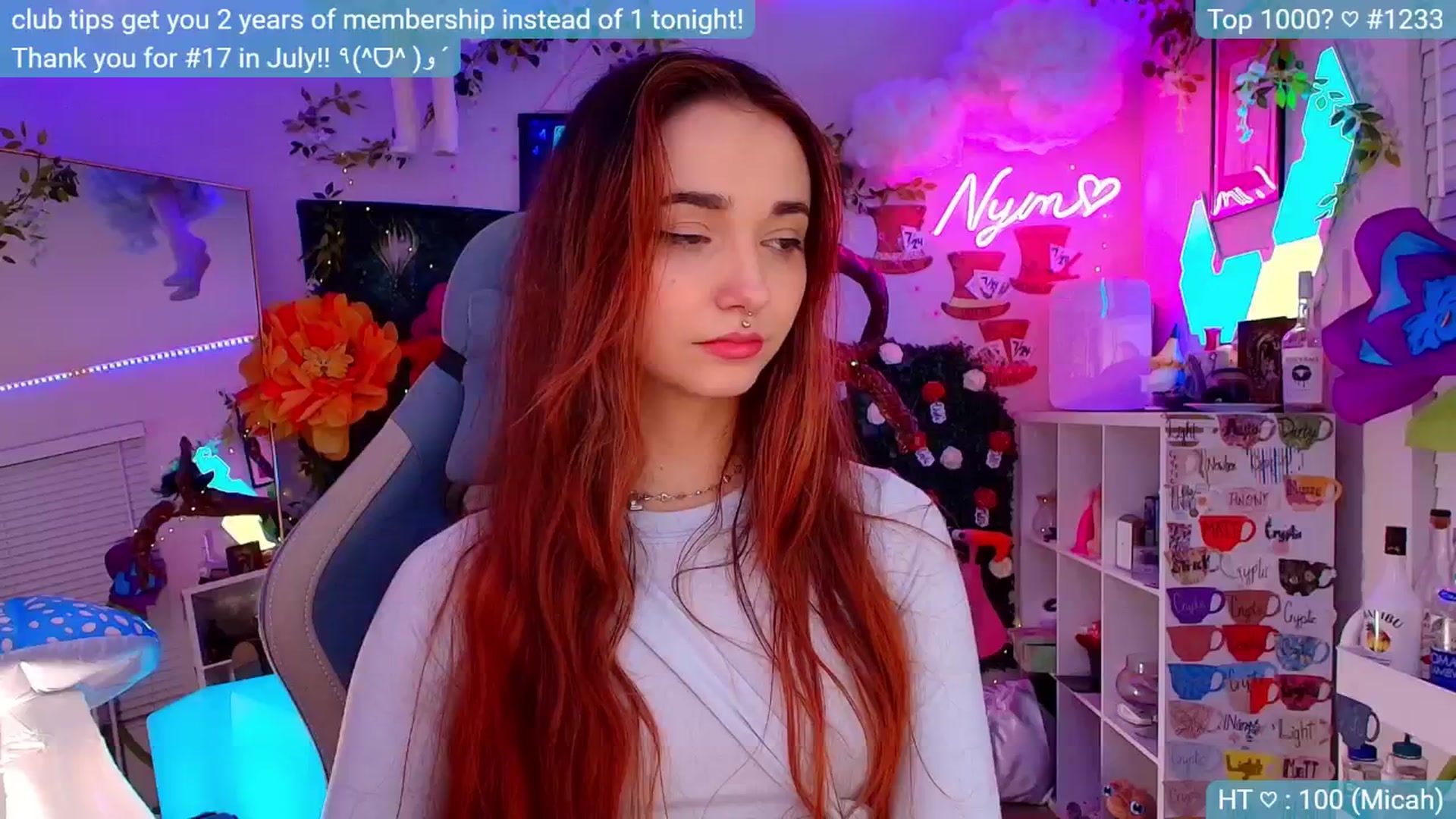 Gallery image thumbnail from Nym_x's myfreecams stream on, 08/30/2024, 03:10 image 14 of 20