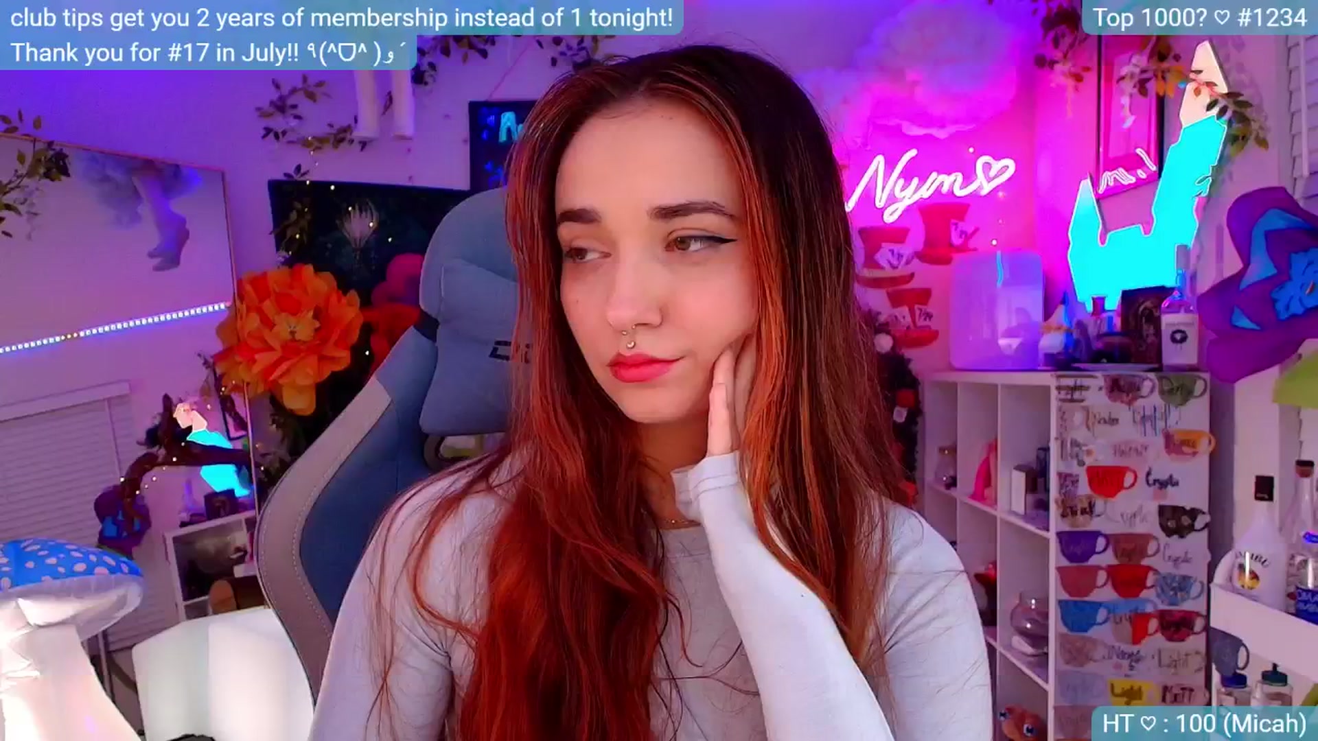Gallery image thumbnail from Nym_x's myfreecams stream on, 08/30/2024, 03:10 image 19 of 20