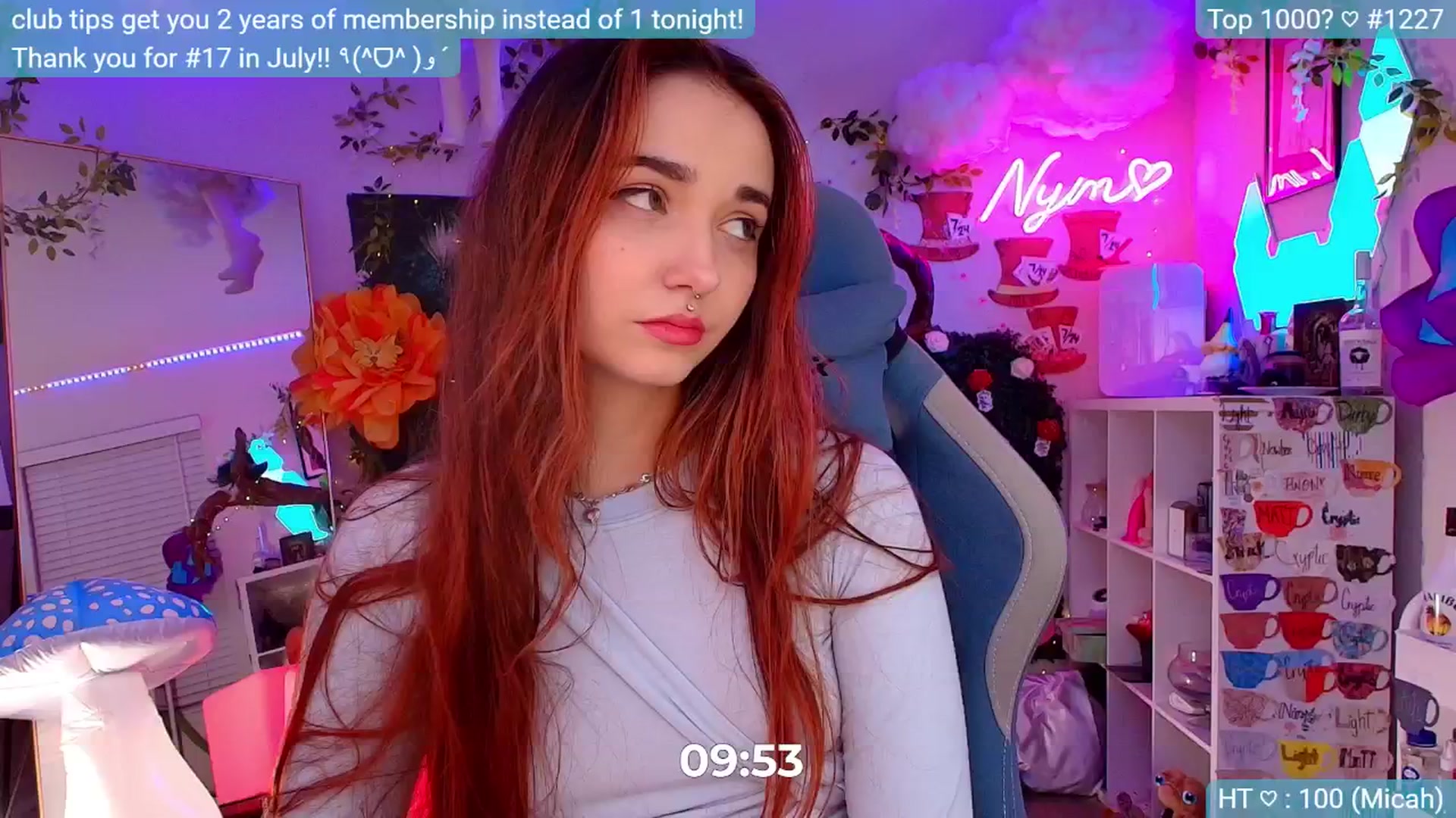 Gallery image thumbnail from Nym_x's myfreecams stream on, 08/30/2024, 04:08 image 15 of 20