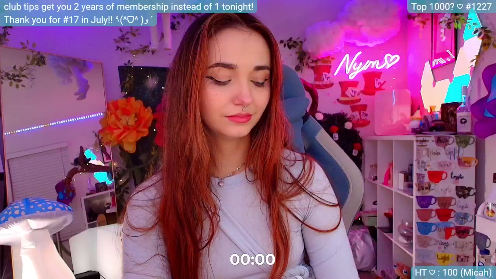 Gallery image thumbnail from Nym_x's myfreecams stream on, 08/30/2024, 04:08 image 19 of 20
