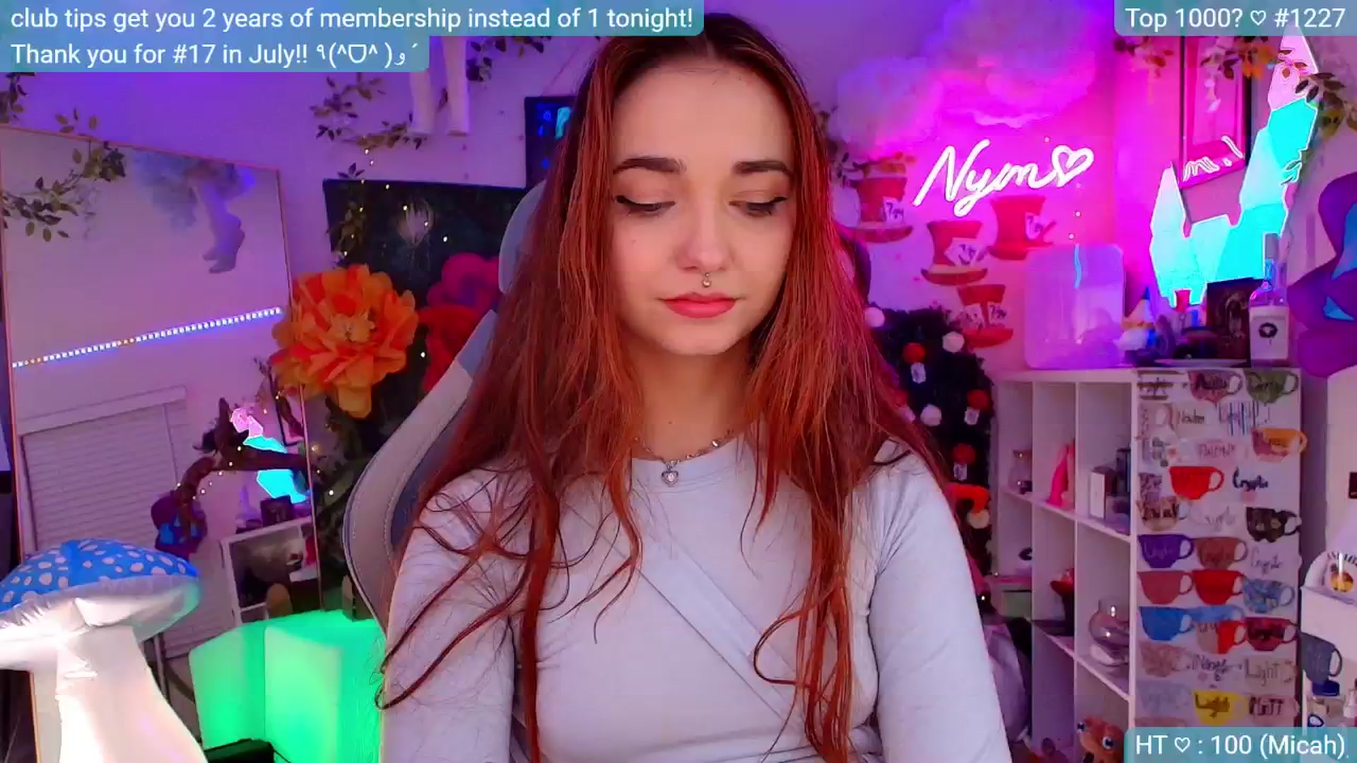 Gallery image thumbnail from Nym_x's myfreecams stream on, 08/30/2024, 04:08 image 12 of 20