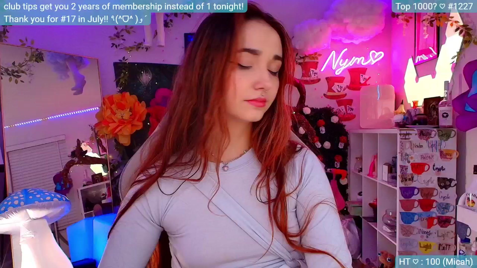 Gallery image thumbnail from Nym_x's myfreecams stream on, 08/30/2024, 04:08 image 8 of 20