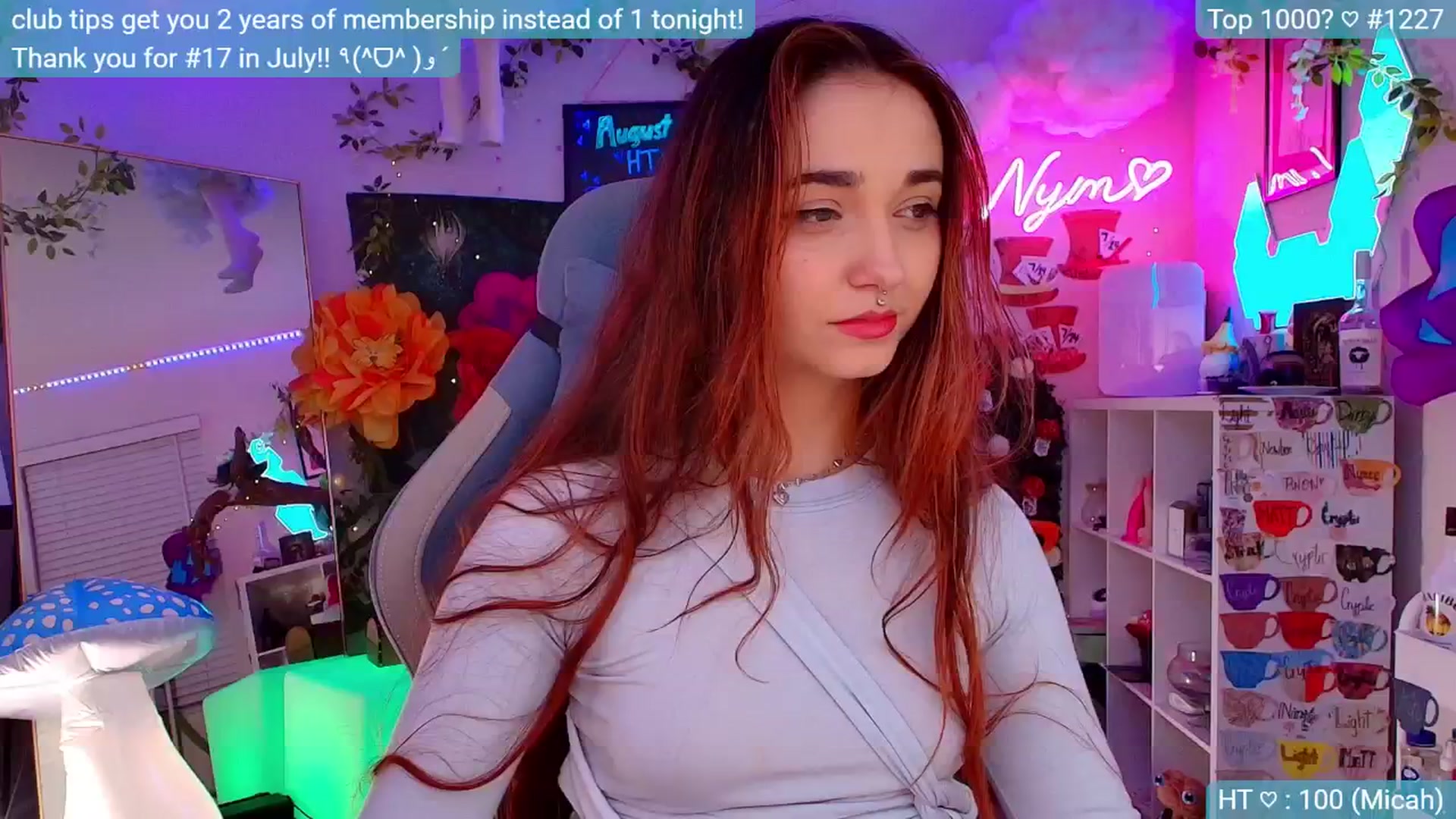 Gallery image thumbnail from Nym_x's myfreecams stream on, 08/30/2024, 04:08 image 10 of 20