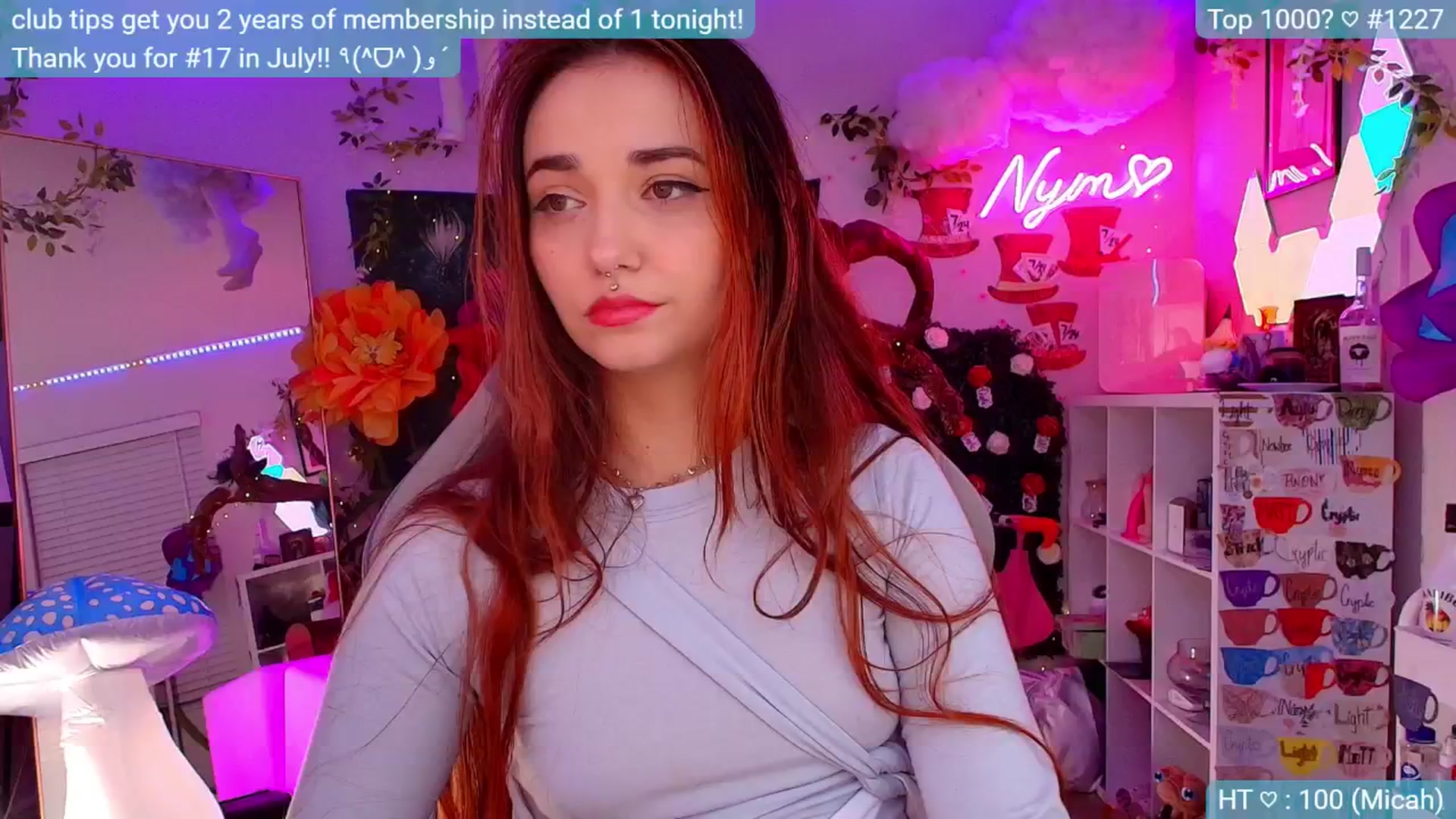 Gallery image thumbnail from Nym_x's myfreecams stream on, 08/30/2024, 04:08 image 3 of 20