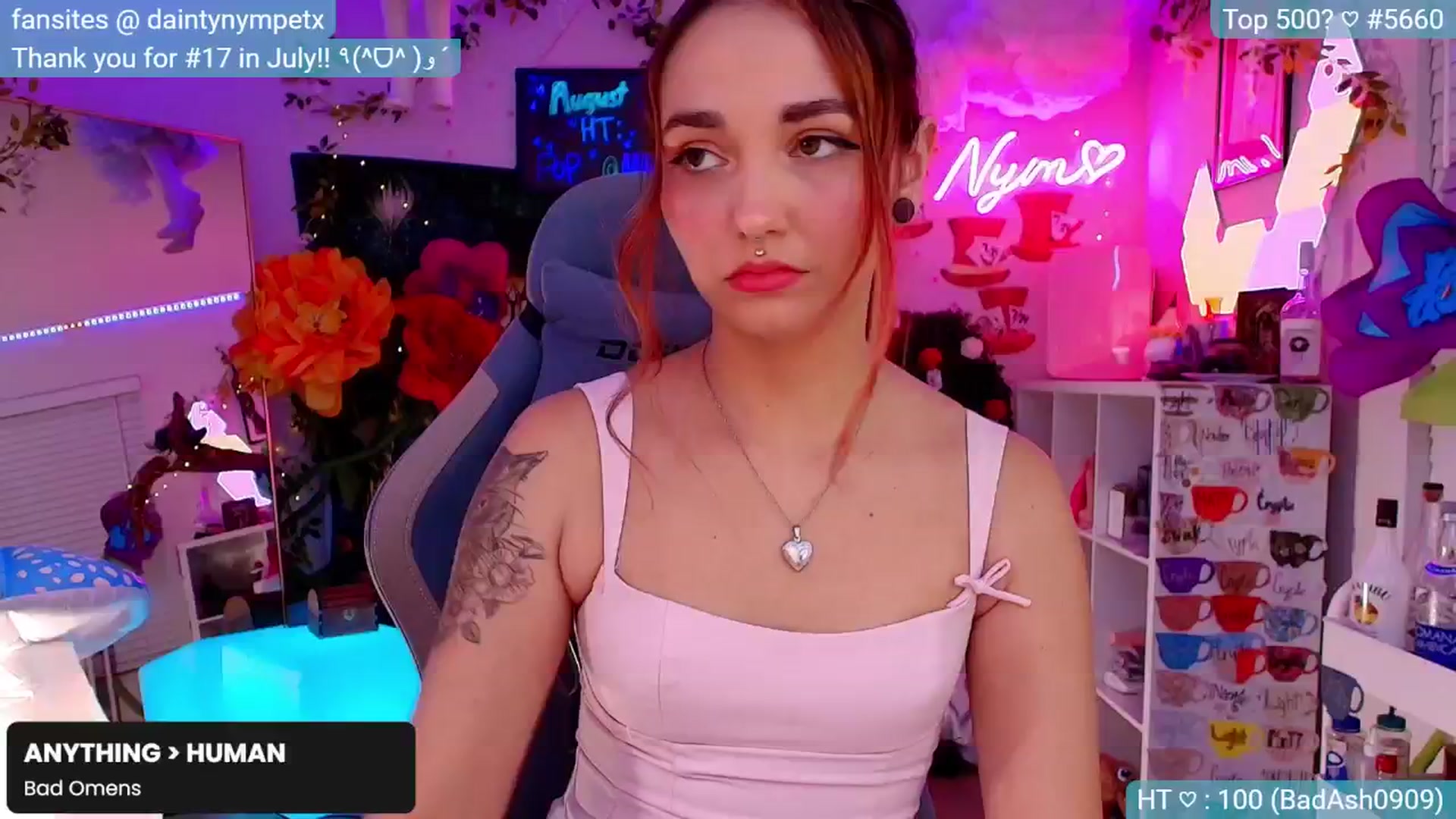 Gallery image thumbnail from Nym_x's myfreecams stream on, 09/05/2024, 02:34 image 8 of 20
