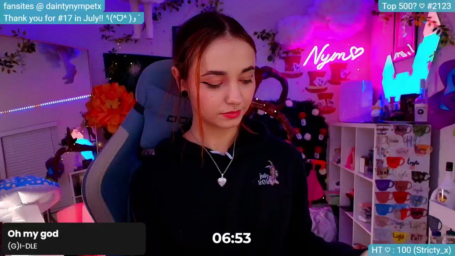 Gallery image thumbnail from Nym_x's myfreecams stream on, 09/12/2024, 03:05 image 19 of 20