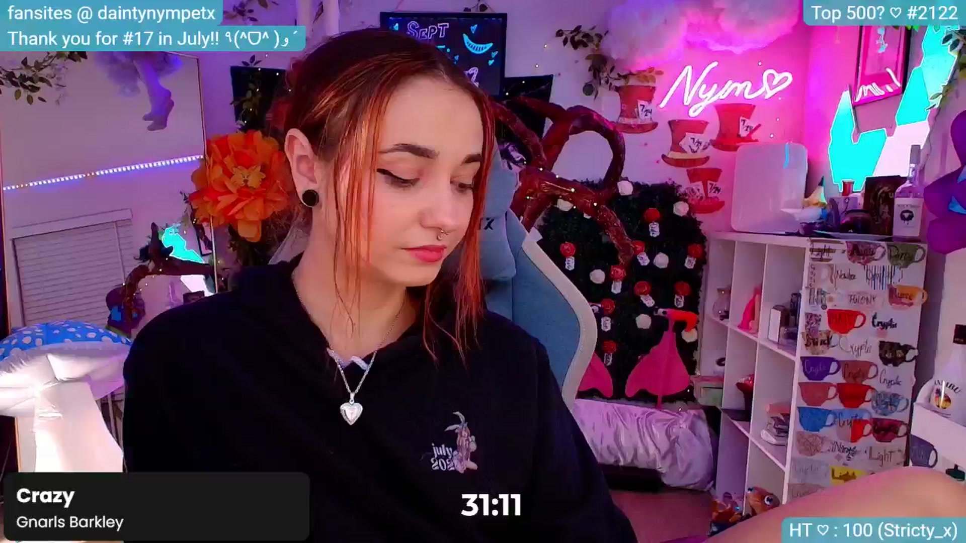 Gallery image thumbnail from Nym_x's myfreecams stream on, 09/12/2024, 03:05 image 13 of 20