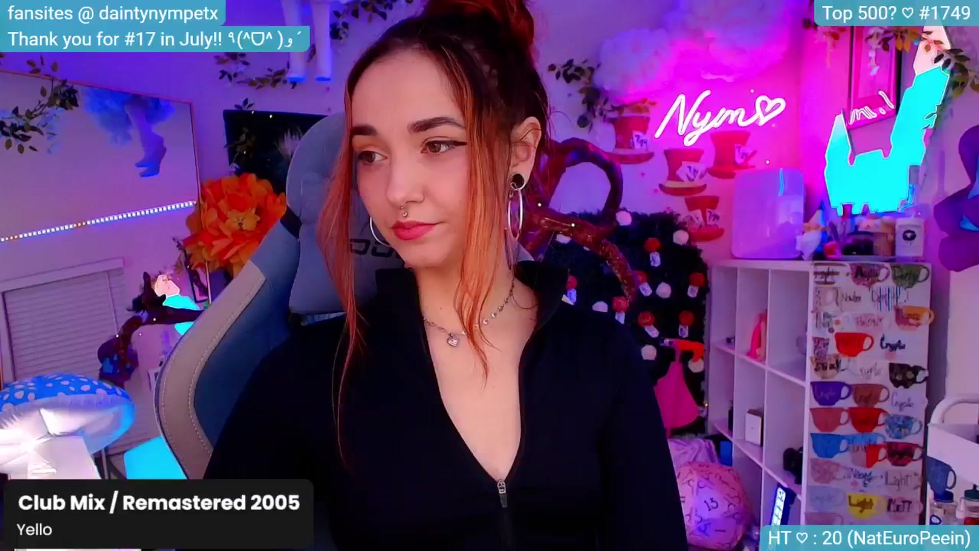 Gallery image thumbnail from Nym_x's myfreecams stream on, 09/20/2024, 02:01 image 8 of 20