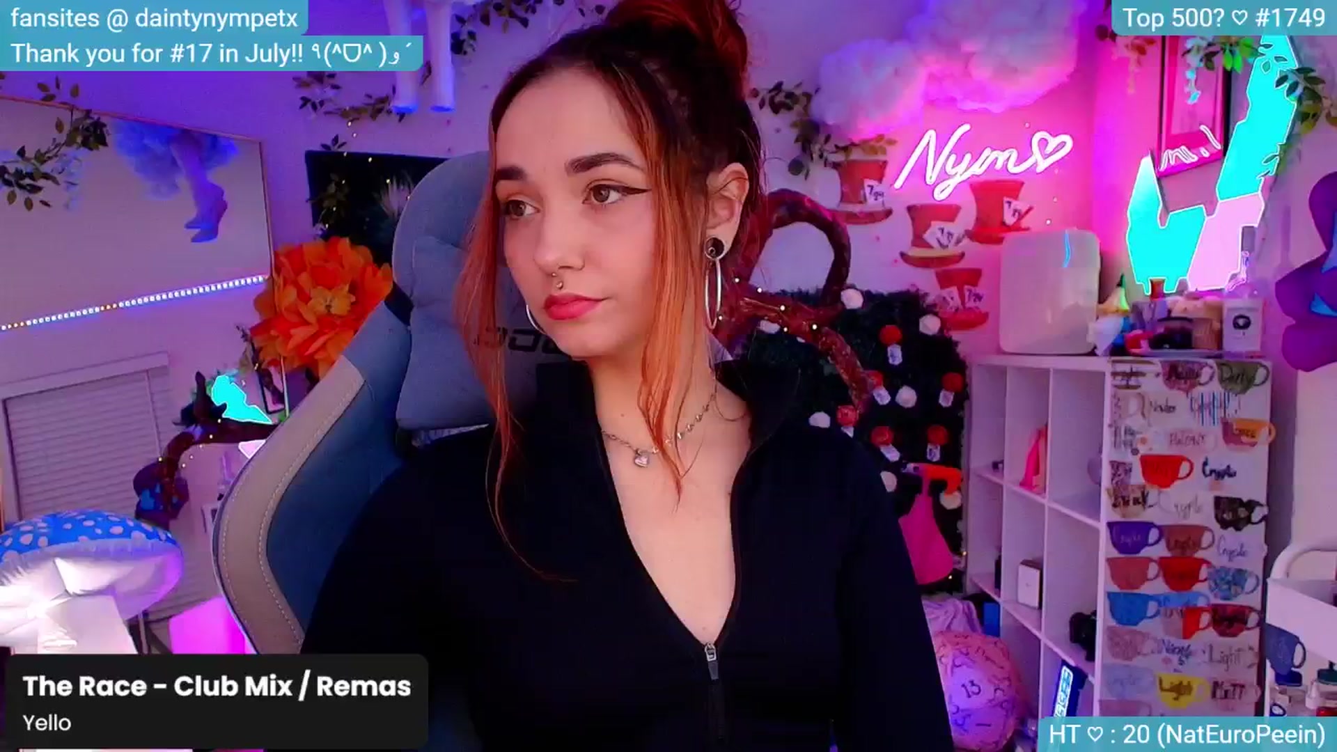 Gallery image thumbnail from Nym_x's myfreecams stream on, 09/20/2024, 02:01 image 11 of 20