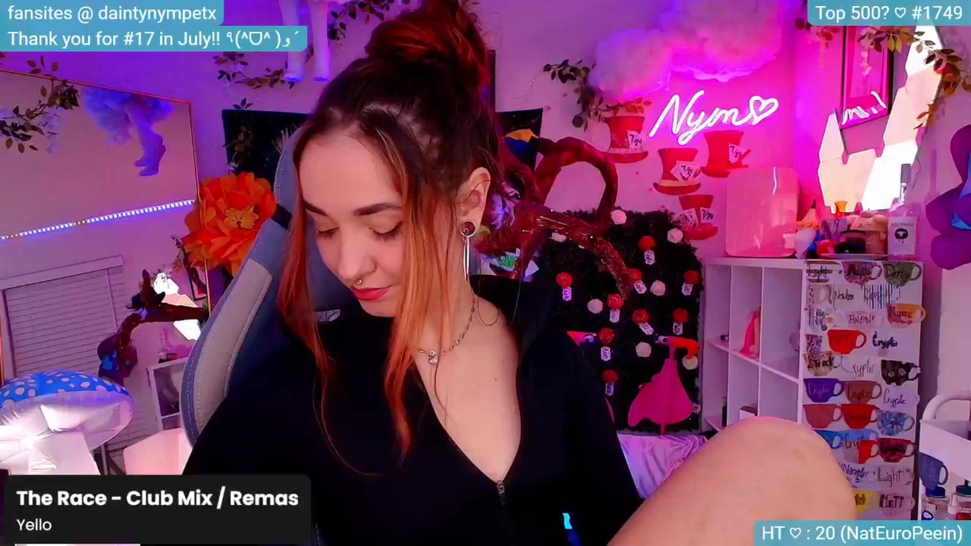 Gallery image thumbnail from Nym_x's myfreecams stream on, 09/20/2024, 02:01 image 15 of 20