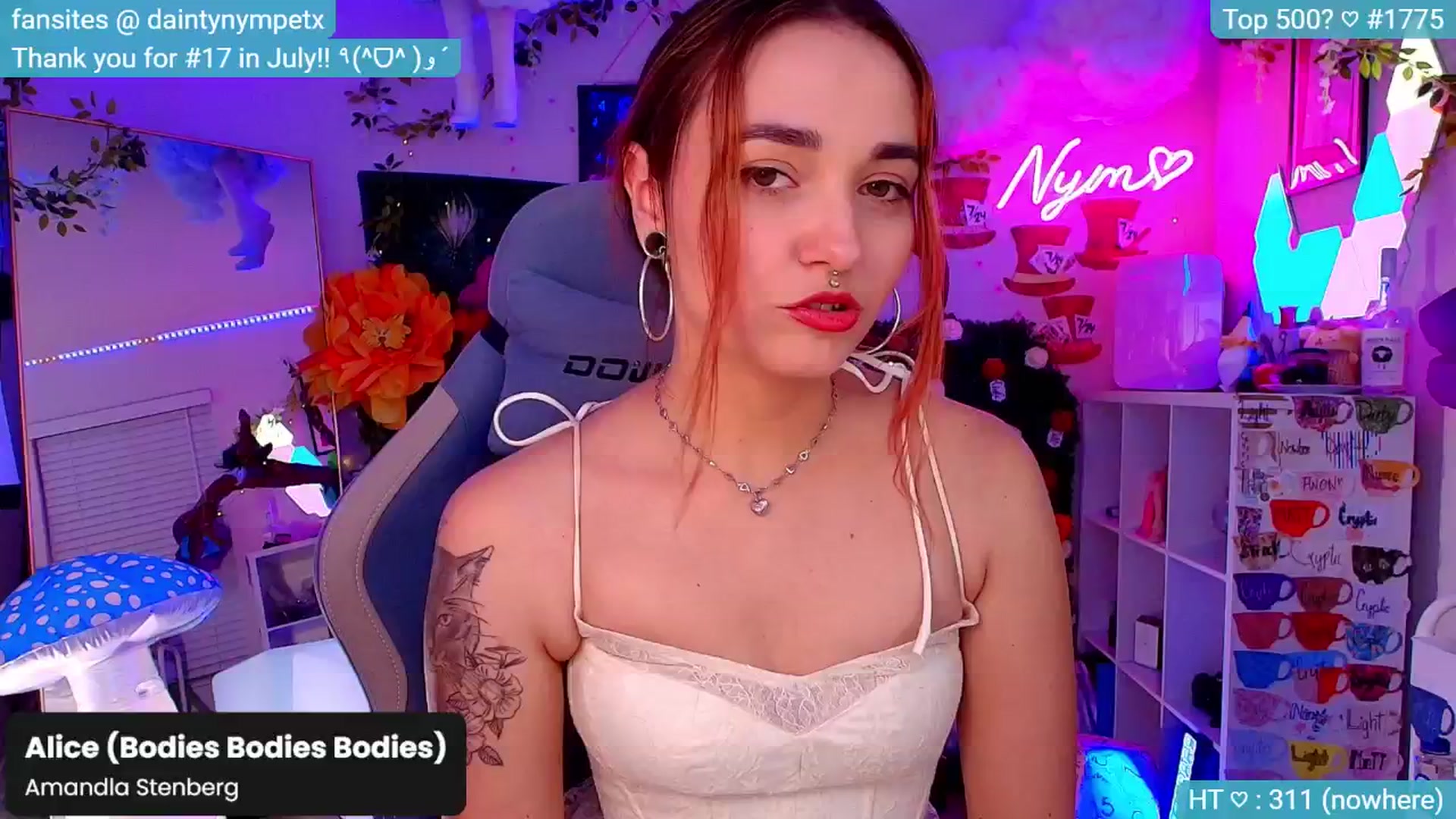 Gallery image thumbnail from Nym_x's myfreecams stream on, 09/22/2024, 02:58 image 10 of 20