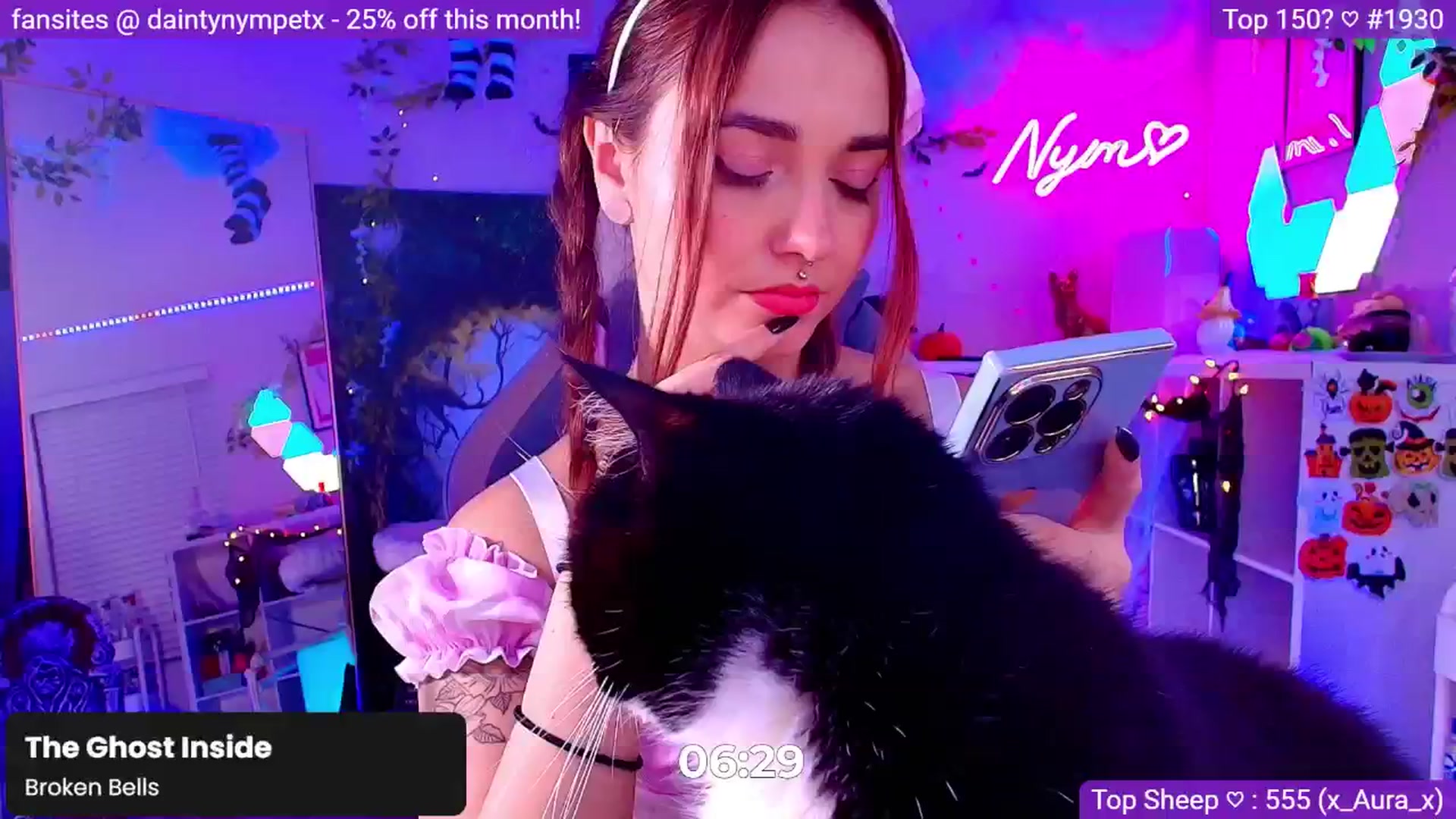 Gallery image thumbnail from Nym_x's myfreecams stream on, 10/06/2024, 03:50 image 5 of 20