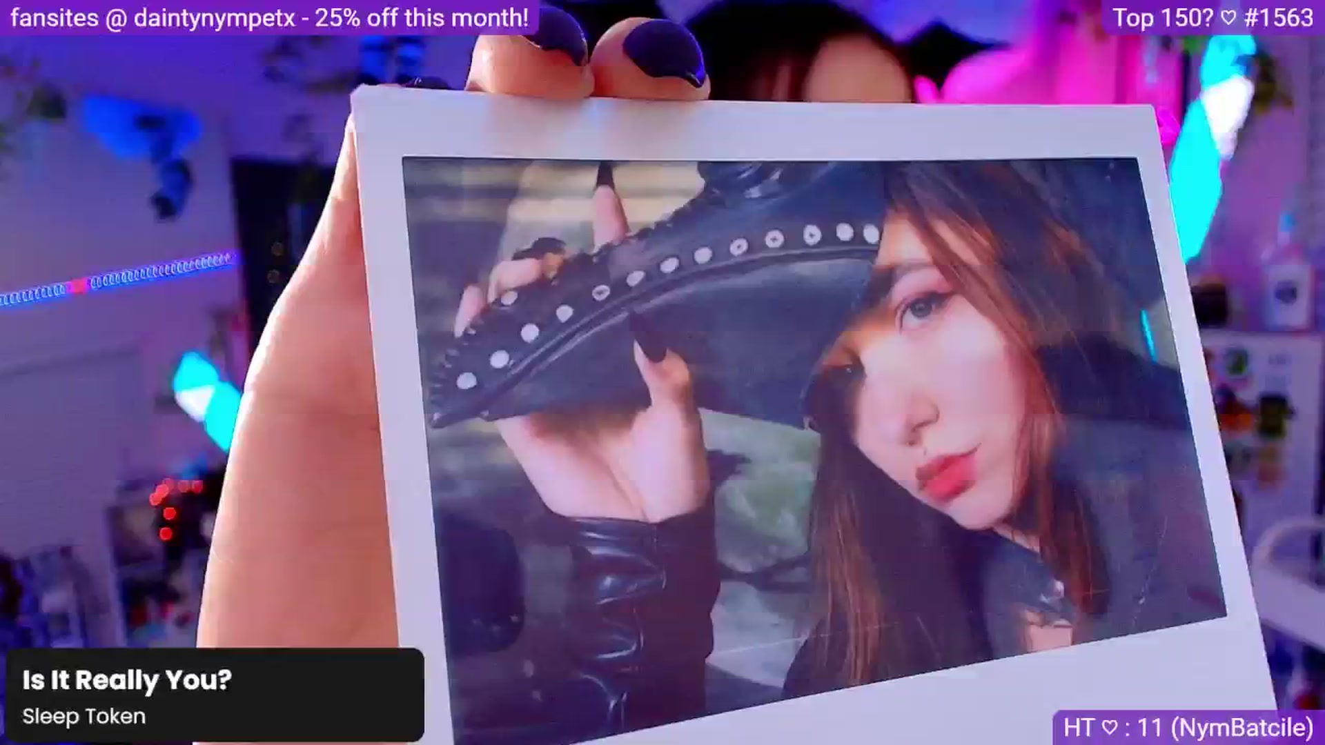Gallery image thumbnail from Nym_x's myfreecams stream on, 10/09/2024, 05:03 image 4 of 20