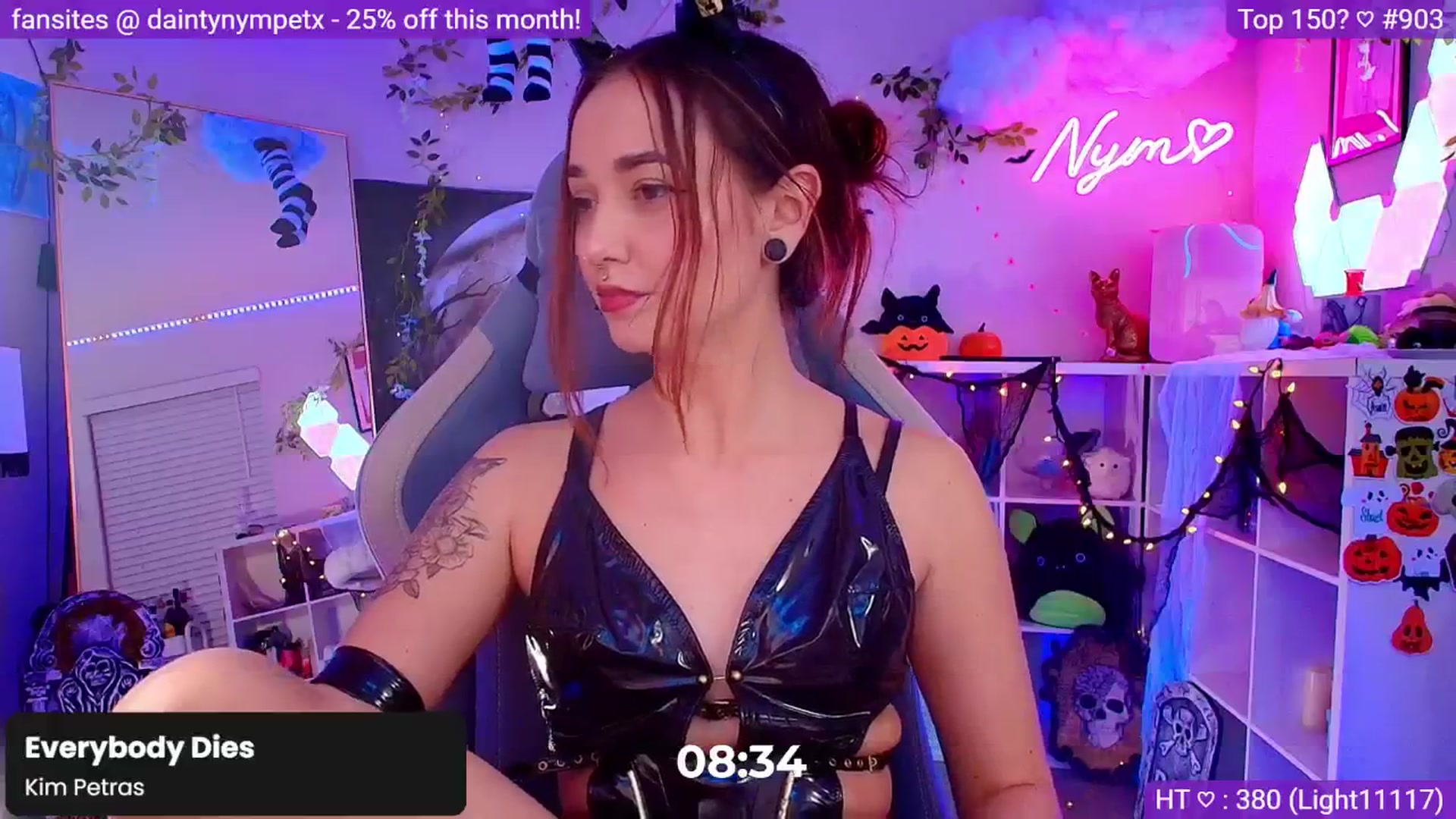 Gallery image thumbnail from Nym_x's myfreecams stream on, 10/11/2024, 04:05 image 11 of 20