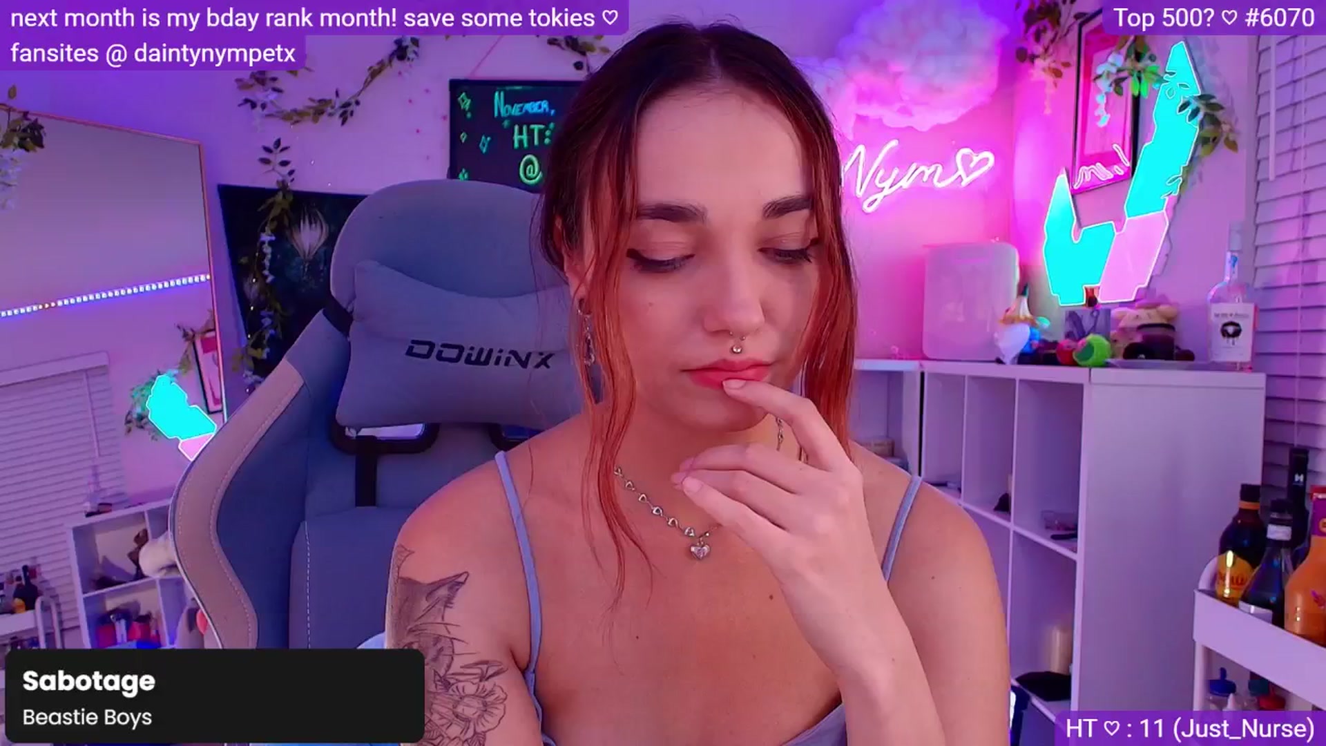 Gallery image thumbnail from Nym_x's myfreecams stream on, 11/04/2024, 03:43 image 13 of 20