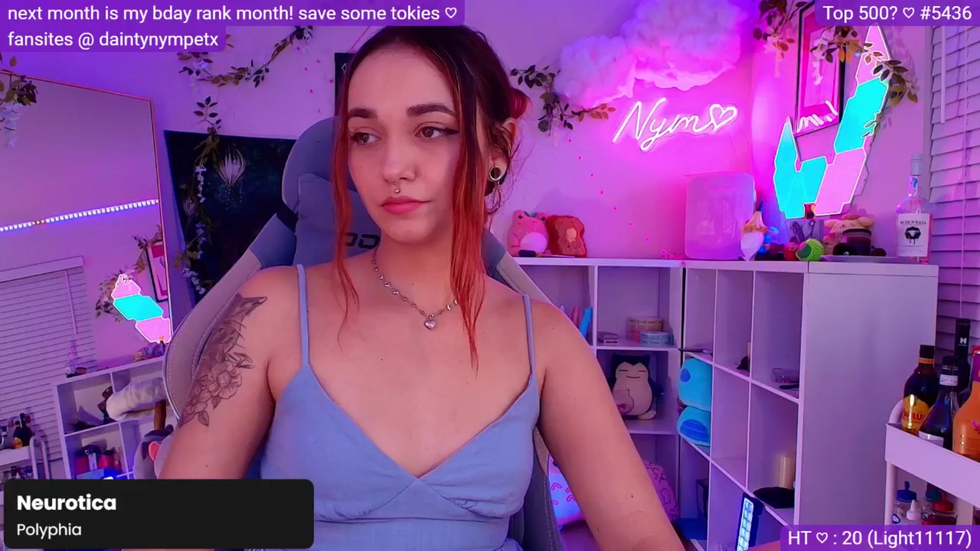 Gallery image thumbnail from Nym_x's myfreecams stream on, 11/04/2024, 03:43 image 20 of 20
