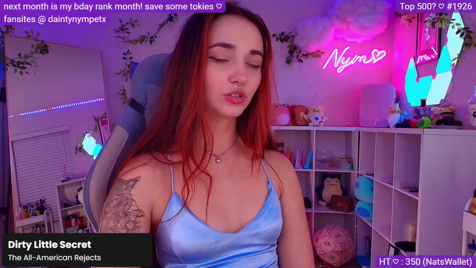 Gallery image thumbnail from Nym_x's myfreecams stream on, 11/10/2024, 06:06 image 10 of 20
