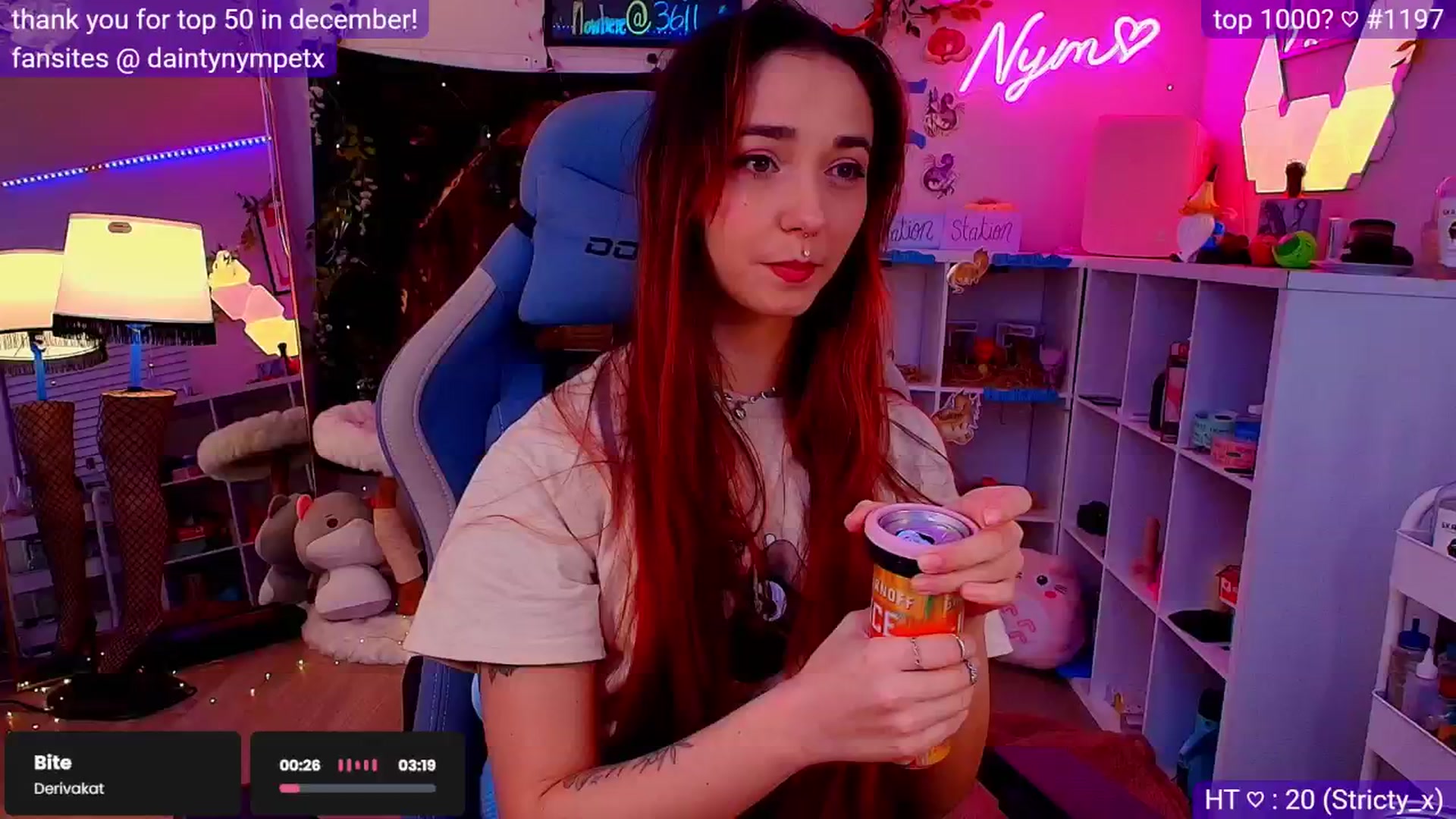 Gallery image thumbnail from Nym_x's myfreecams stream on, 01/27/2025, 05:43 image 3 of 20