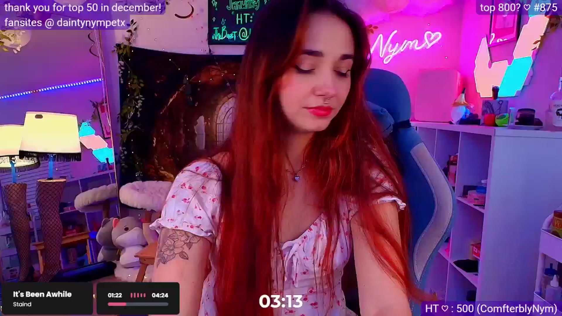 Gallery image thumbnail from Nym_x's myfreecams stream on, 02/01/2025, 04:54 image 14 of 20