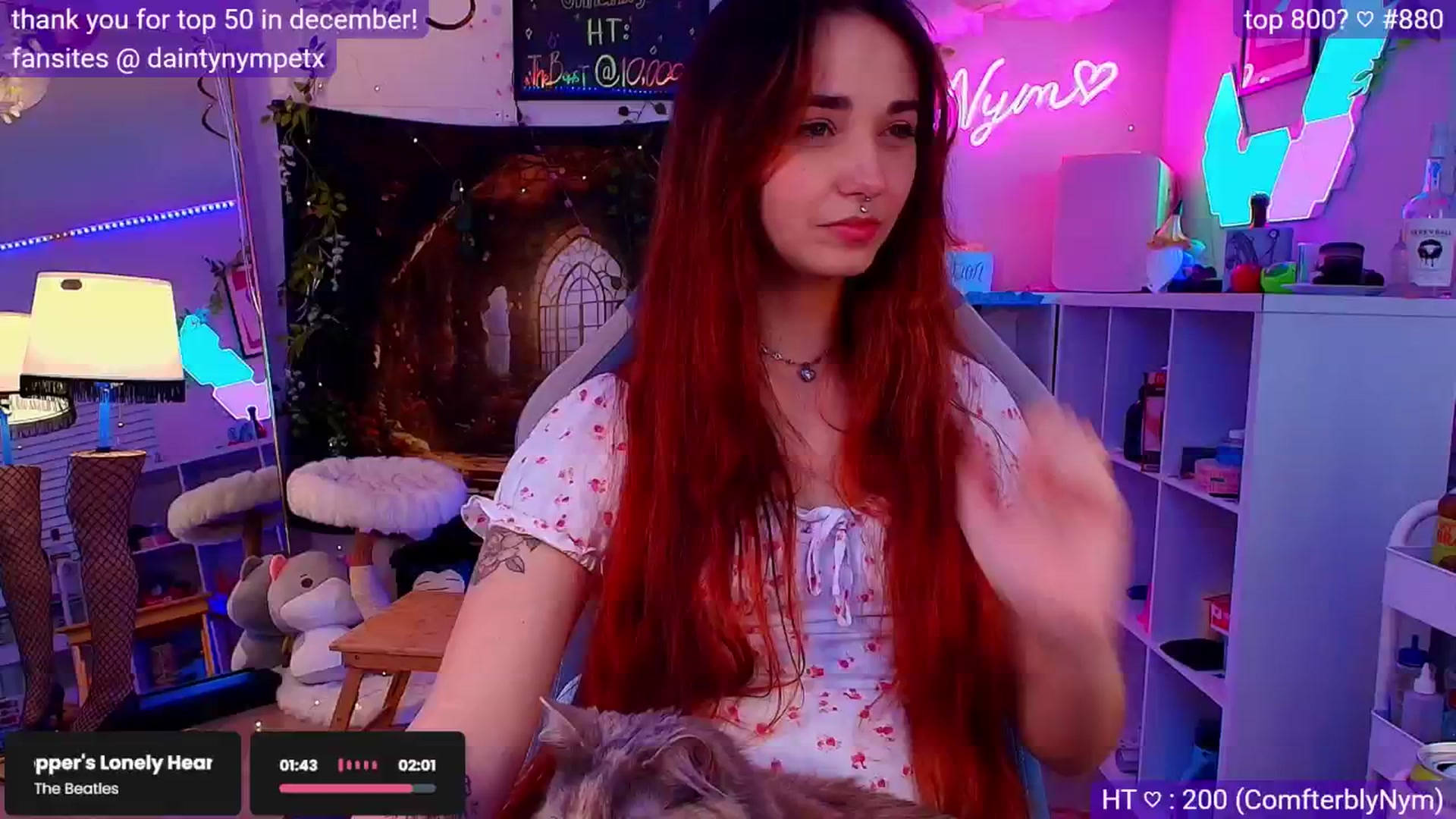 Gallery image thumbnail from Nym_x's myfreecams stream on, 02/01/2025, 04:54 image 2 of 20