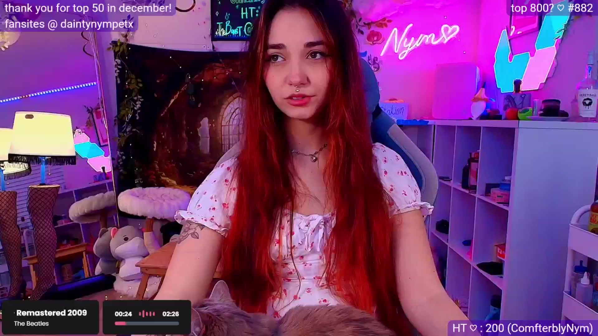 Gallery image thumbnail from Nym_x's myfreecams stream on, 02/01/2025, 04:54 image 1 of 20