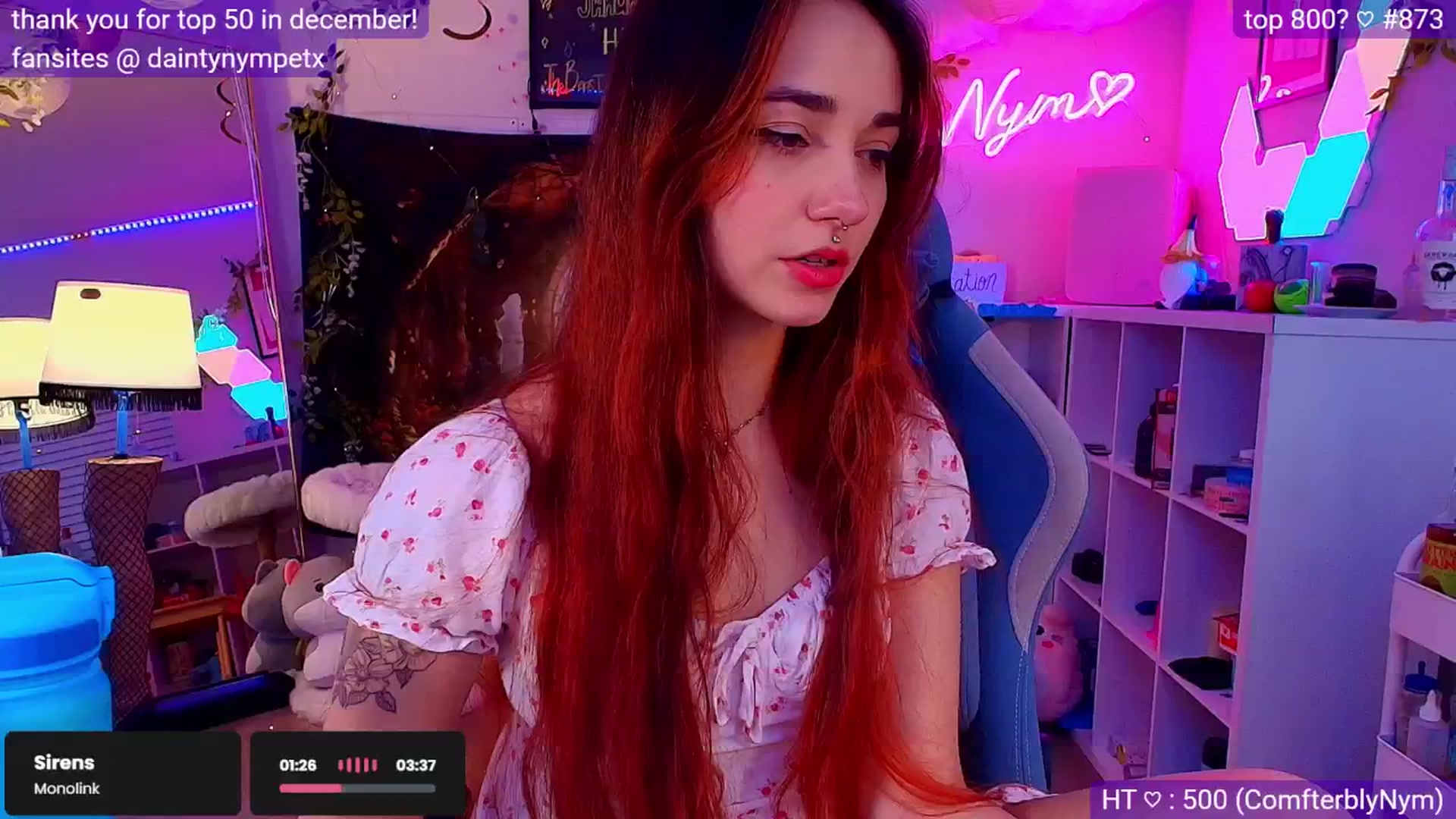 Gallery image thumbnail from Nym_x's myfreecams stream on, 02/01/2025, 04:54 image 19 of 20