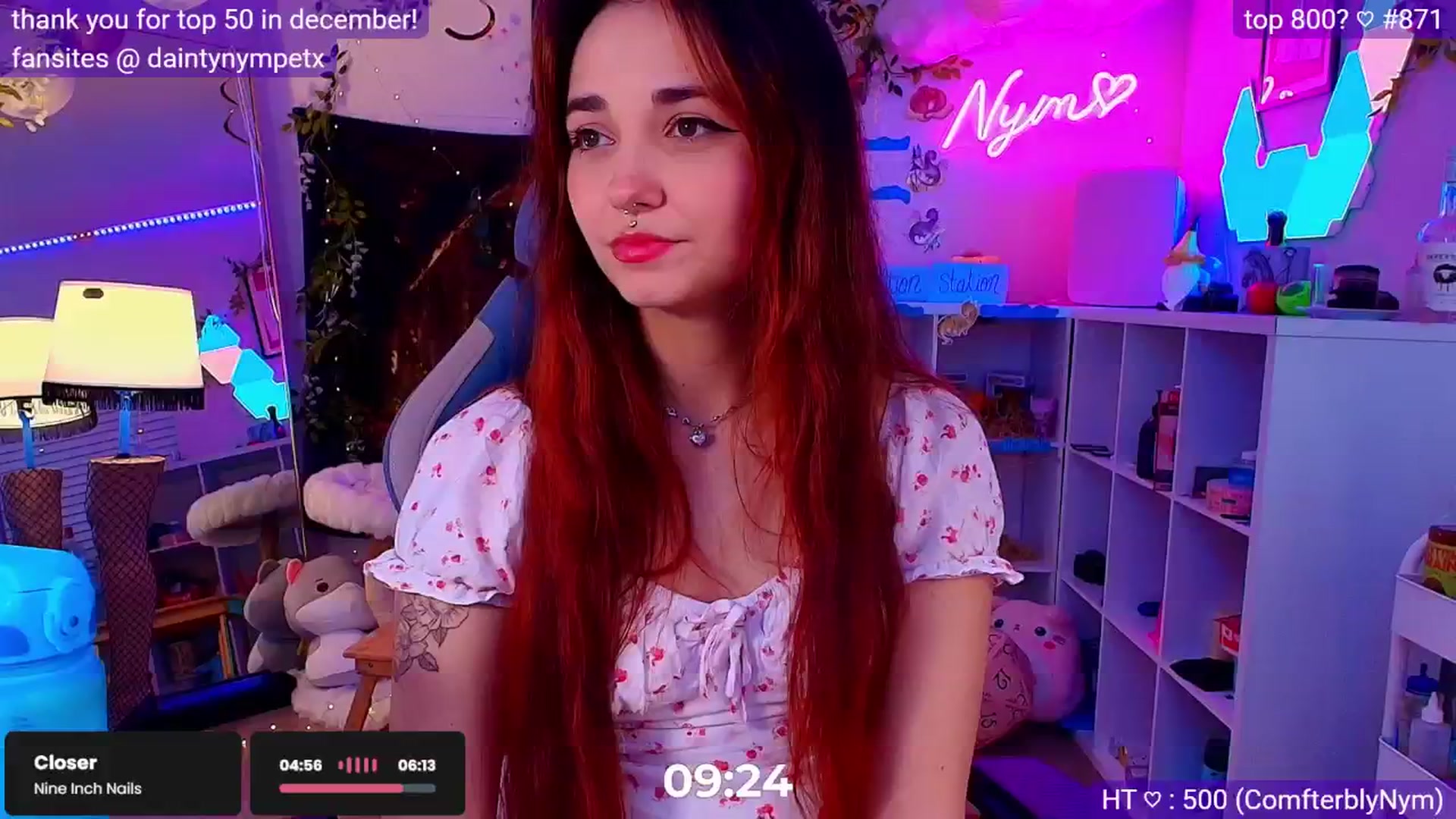 Gallery image thumbnail from Nym_x's myfreecams stream on, 02/01/2025, 05:35 image 15 of 20