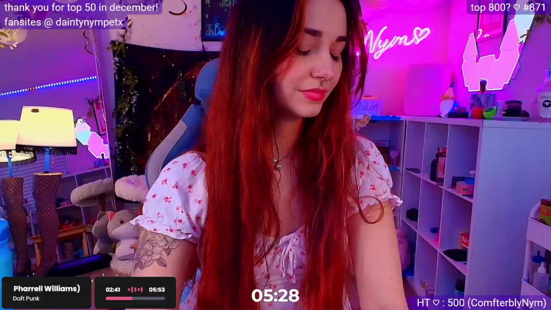 Gallery image thumbnail from Nym_x's myfreecams stream on, 02/01/2025, 05:35 image 17 of 20