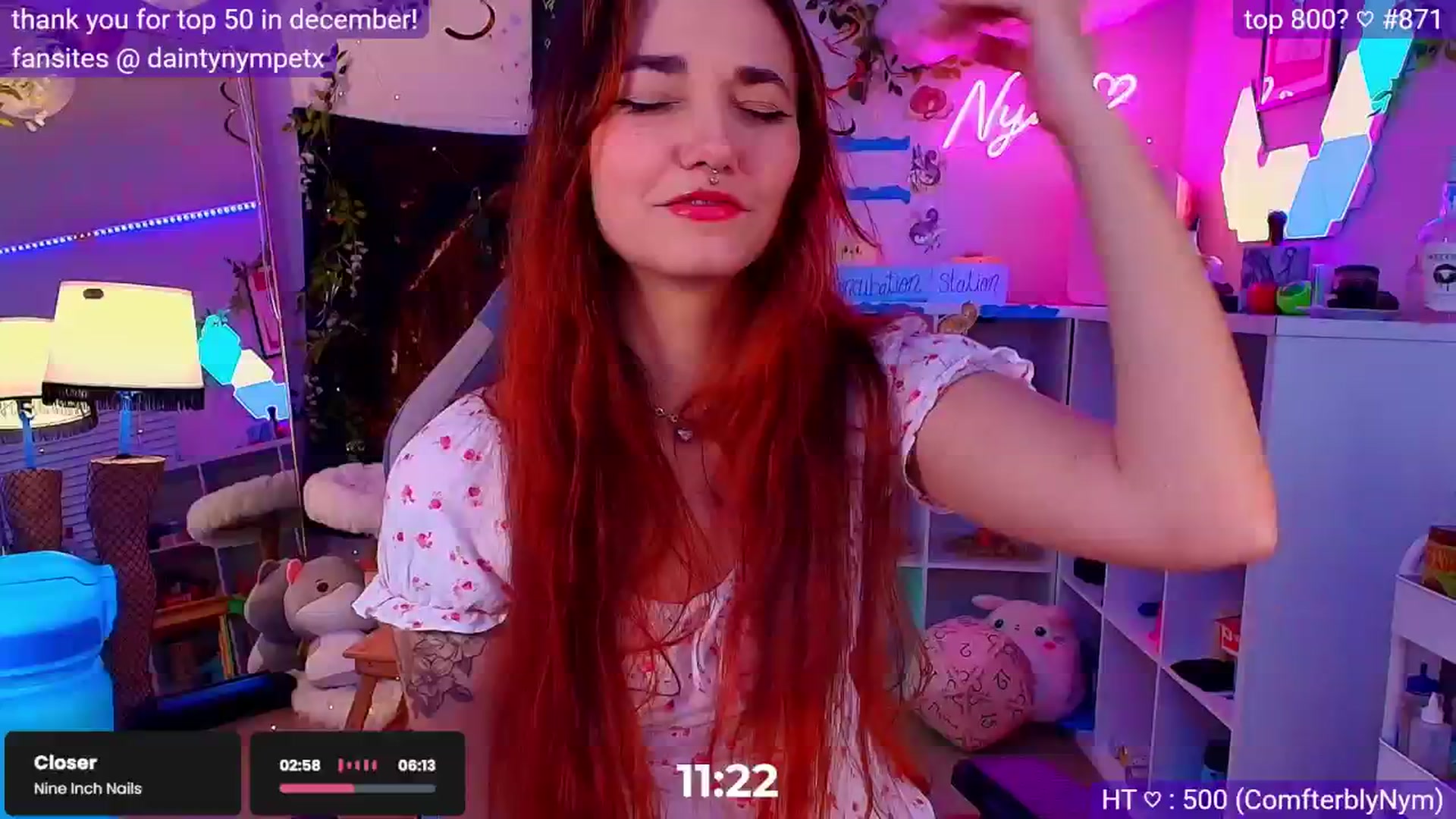 Gallery image thumbnail from Nym_x's myfreecams stream on, 02/01/2025, 05:35 image 14 of 20