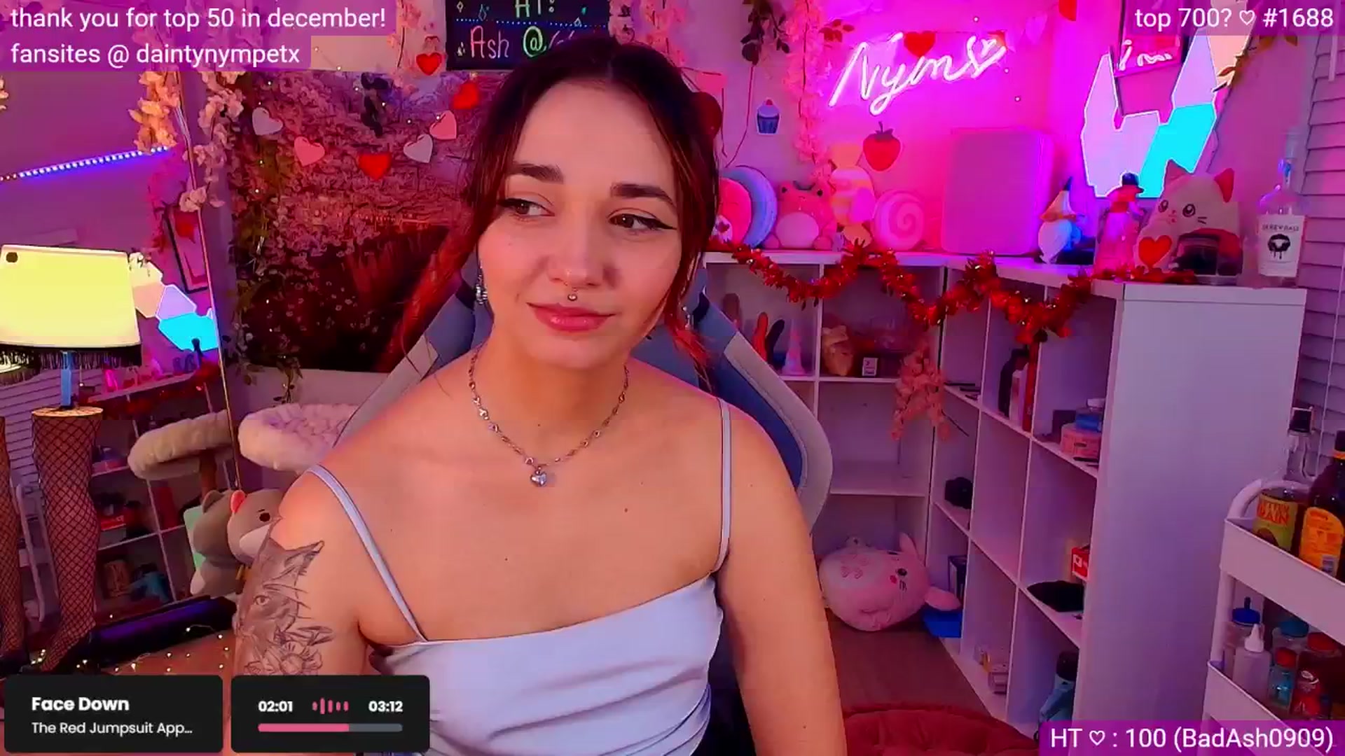 Gallery image thumbnail from Nym_x's myfreecams stream on, 02/06/2025, 04:33 image 2 of 20