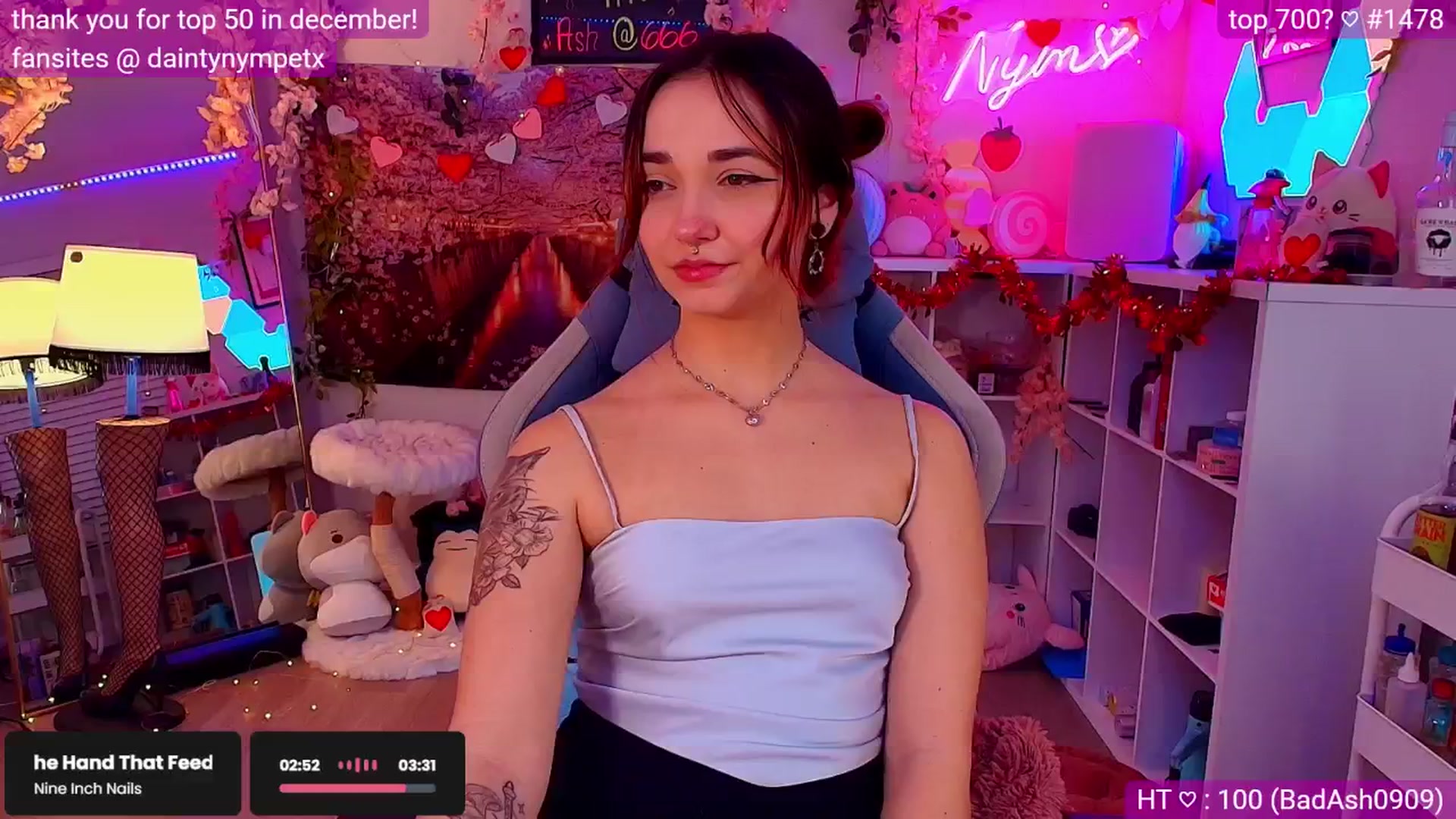 Gallery image thumbnail from Nym_x's myfreecams stream on, 02/06/2025, 04:33 image 19 of 20