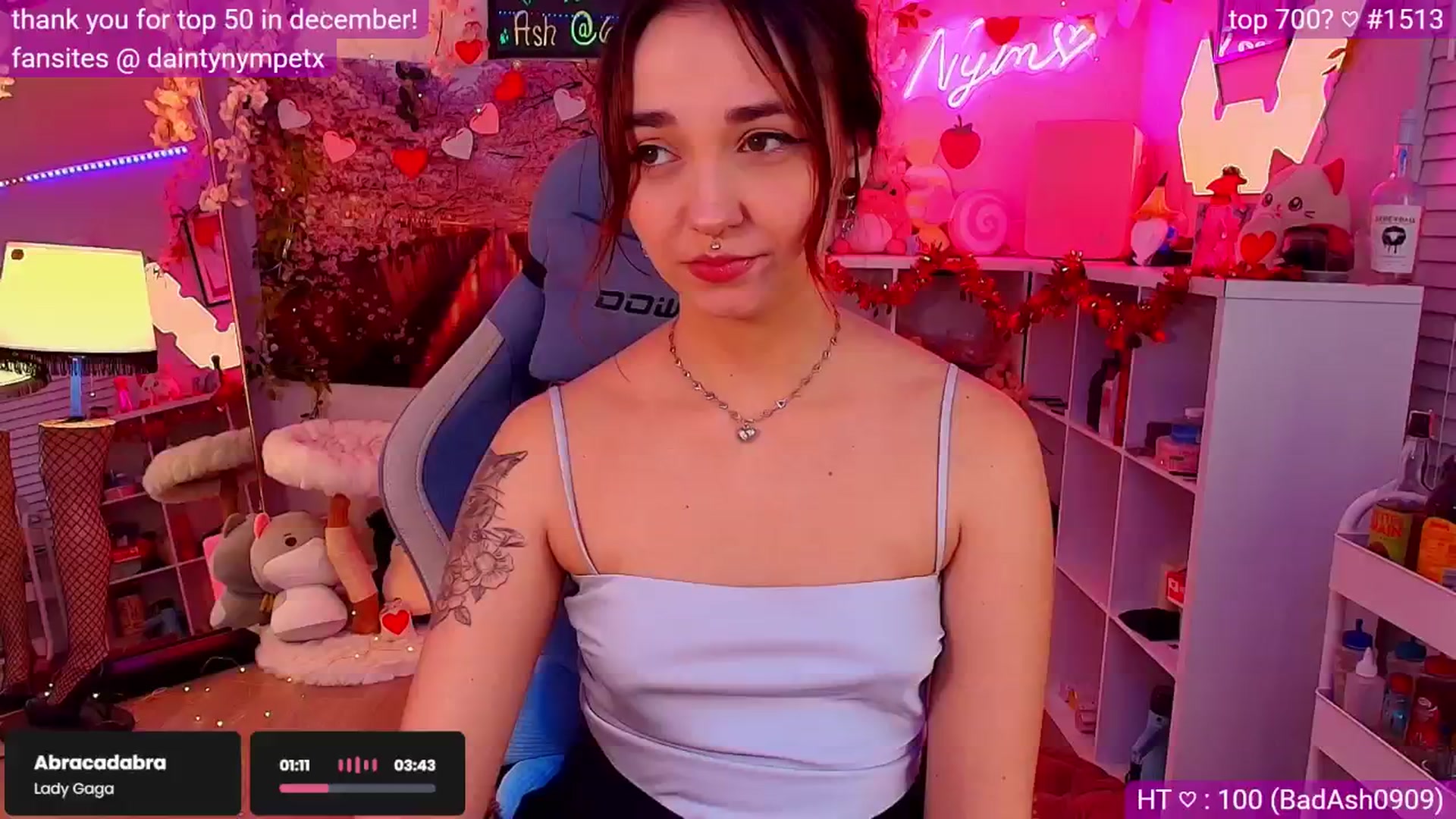 Gallery image thumbnail from Nym_x's myfreecams stream on, 02/06/2025, 04:33 image 8 of 20