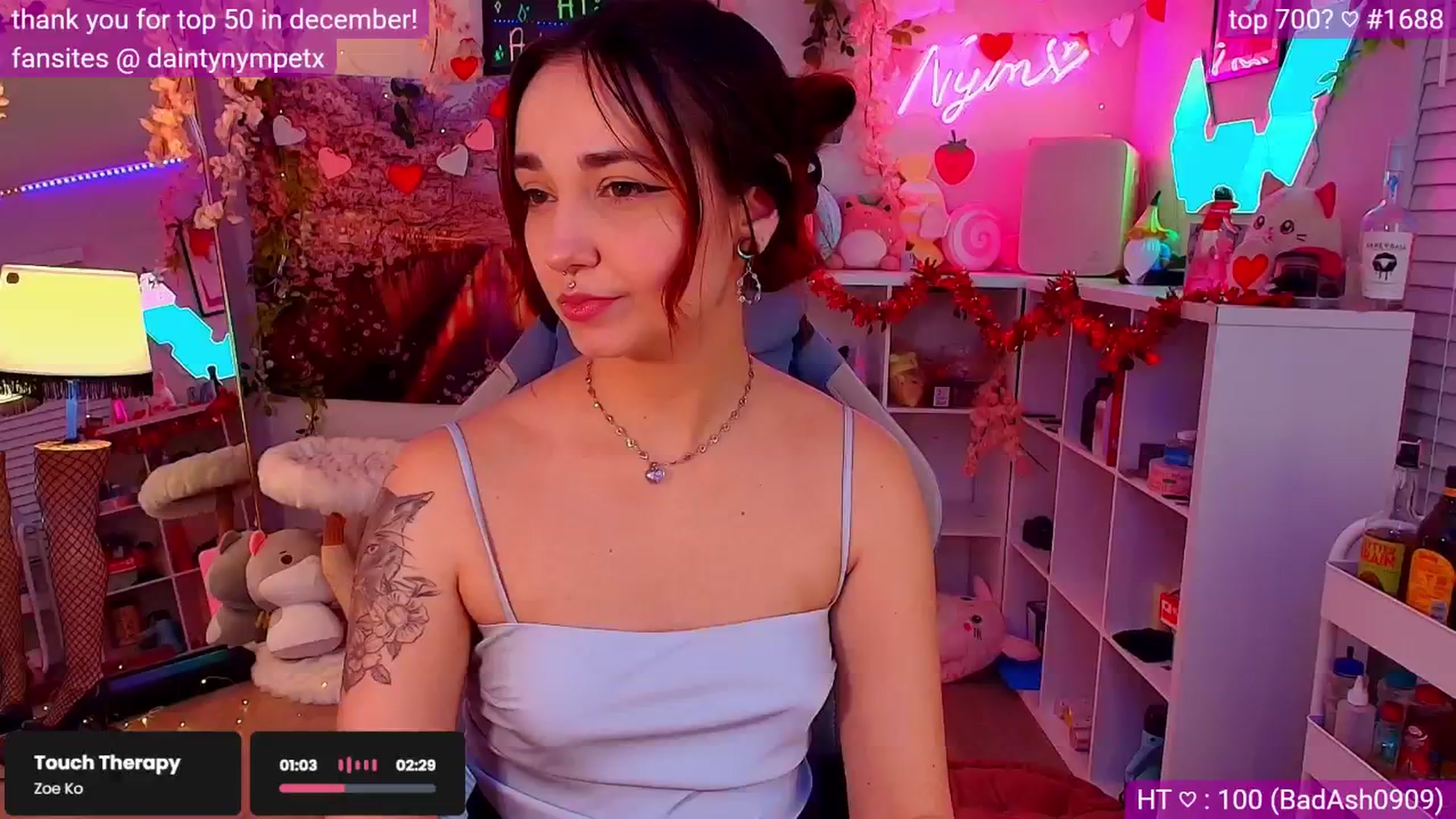 Gallery image thumbnail from Nym_x's myfreecams stream on, 02/06/2025, 04:33 image 1 of 20