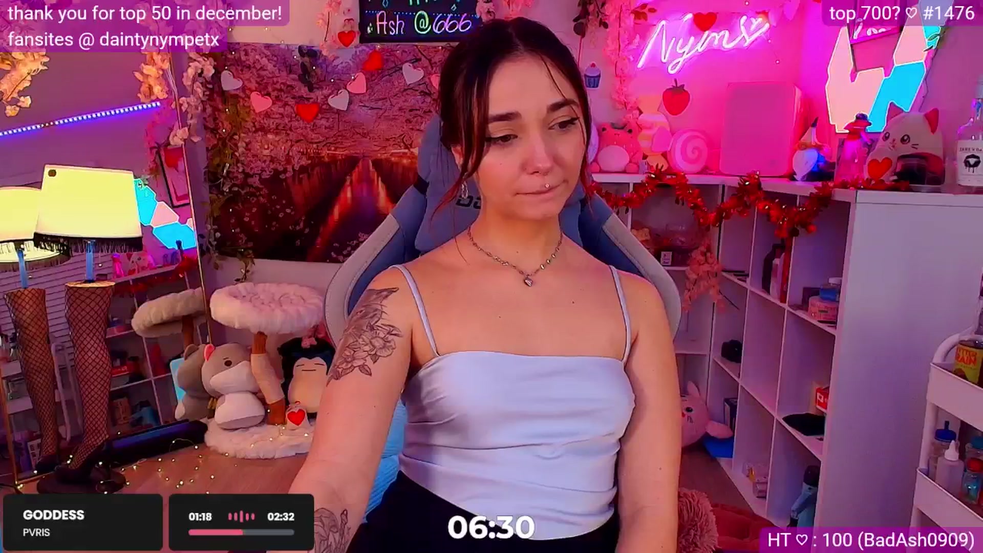 Gallery image thumbnail from Nym_x's myfreecams stream on, 02/06/2025, 05:25 image 3 of 20