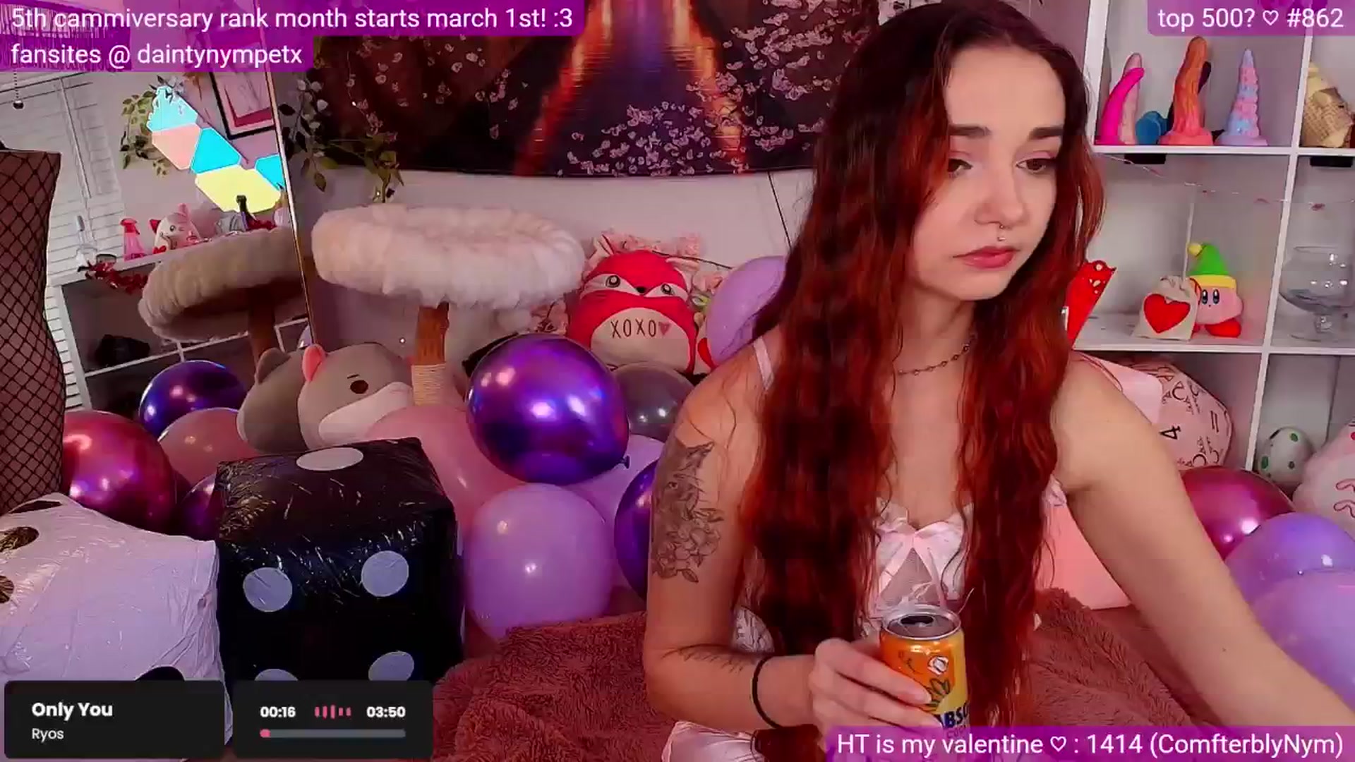 Gallery image thumbnail from Nym_x's myfreecams stream on, 02/16/2025, 05:50 image 5 of 20
