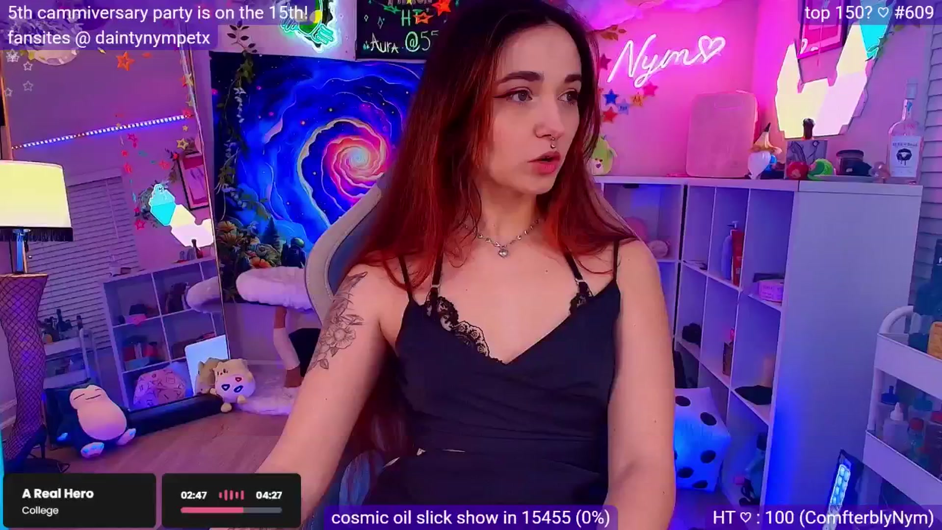 Gallery image thumbnail from Nym_x's myfreecams stream on, 03/08/2025, 04:55 image 1 of 20