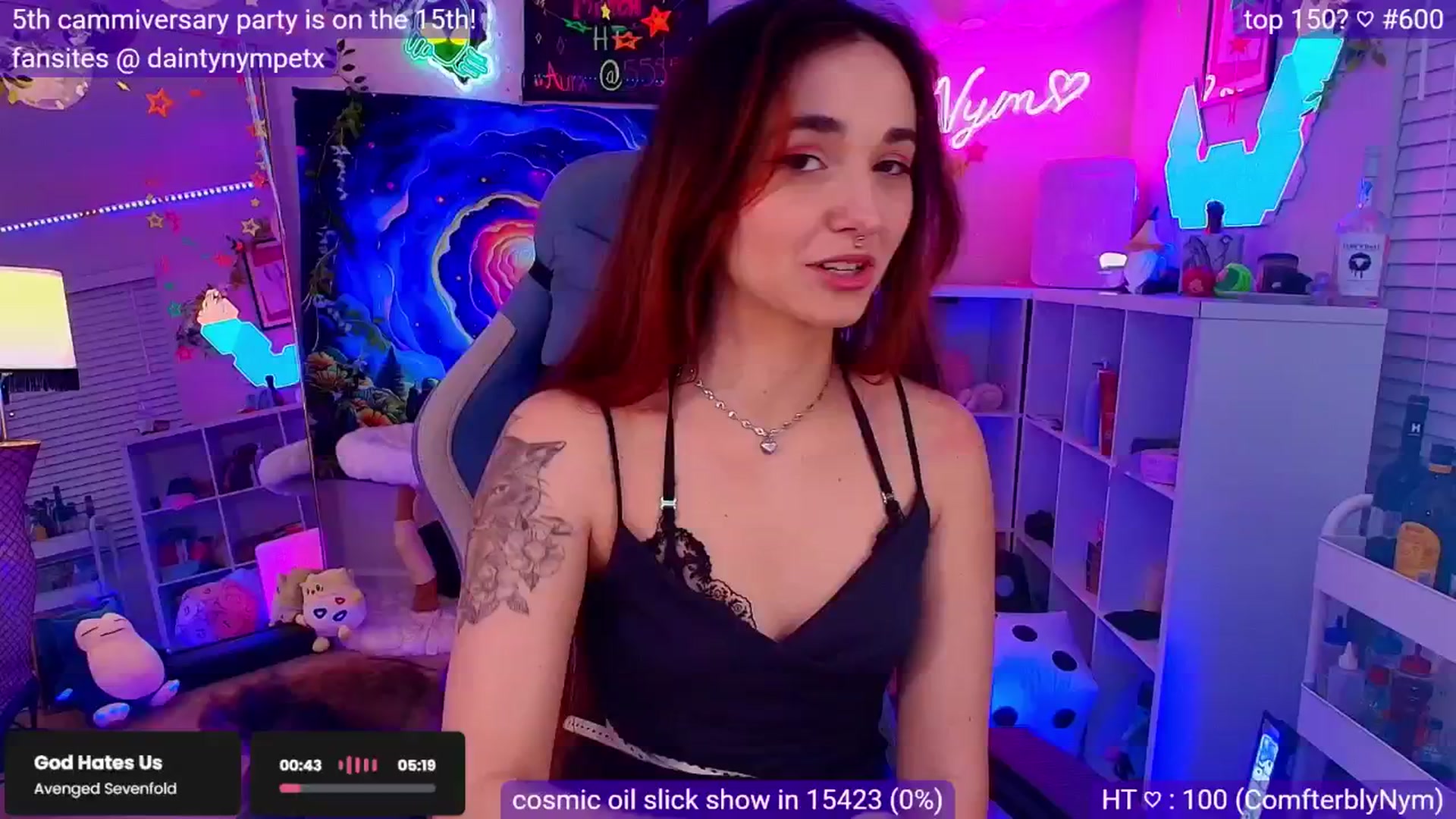 Gallery image thumbnail from Nym_x's myfreecams stream on, 03/08/2025, 04:55 image 4 of 20