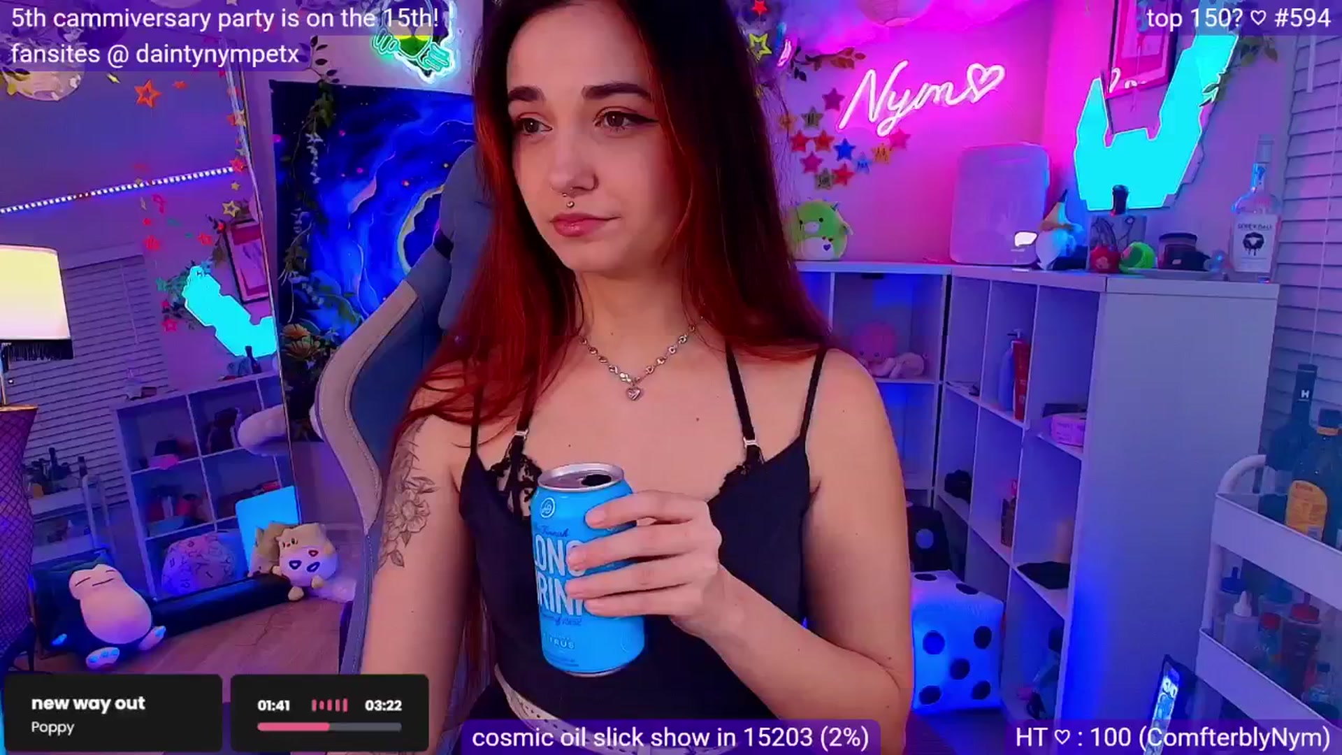 Gallery image thumbnail from Nym_x's myfreecams stream on, 03/08/2025, 04:55 image 6 of 20