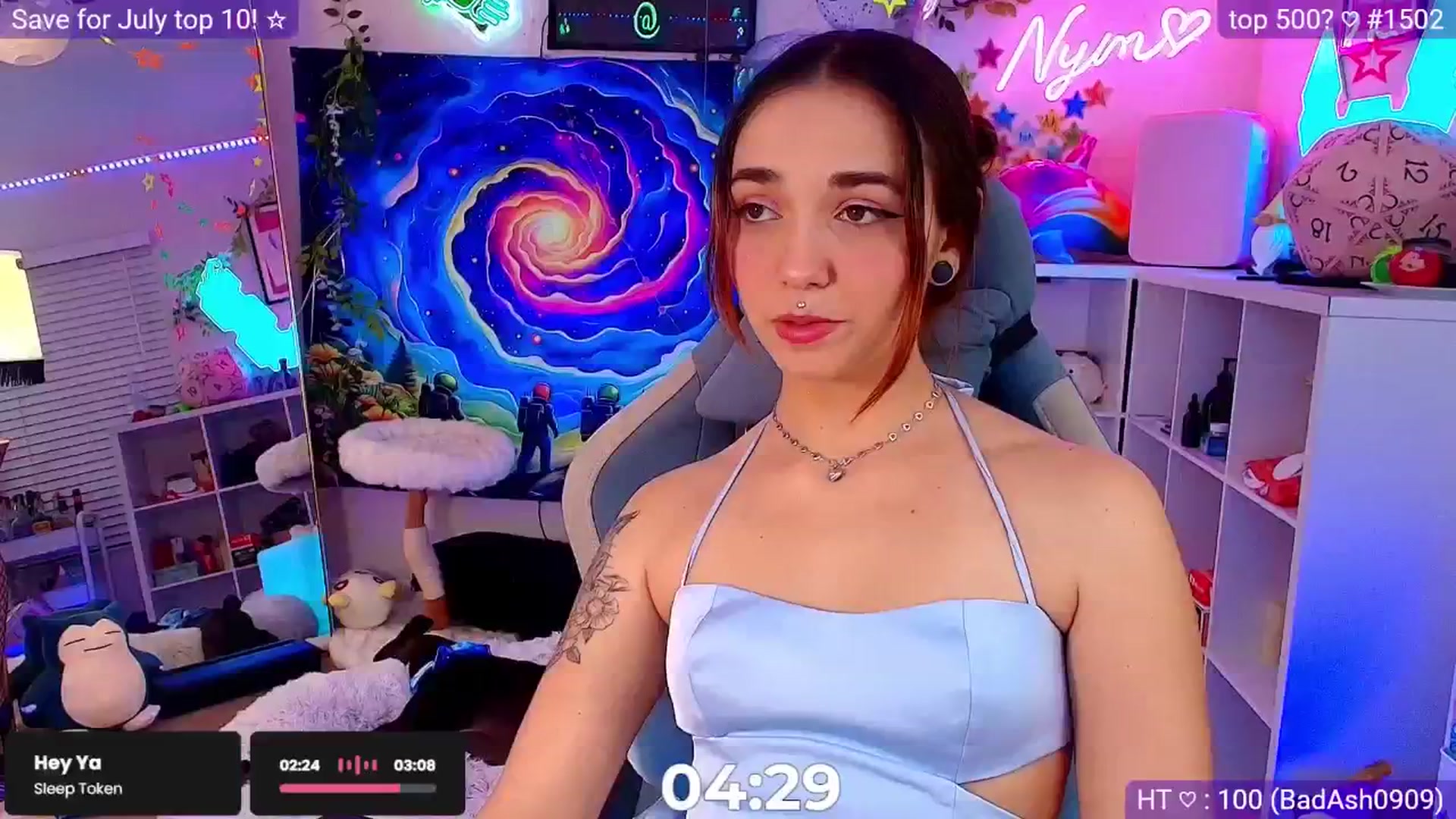 Gallery image thumbnail from Nym_x's myfreecams stream on, 06/02/2025, 03:47 image 10 of 20