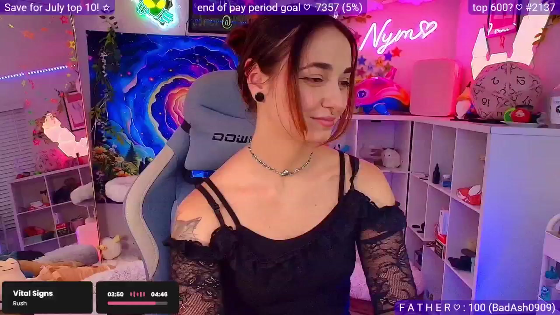 Gallery image thumbnail from Nym_x's myfreecams stream on, 06/16/2025, 04:18 image 6 of 20