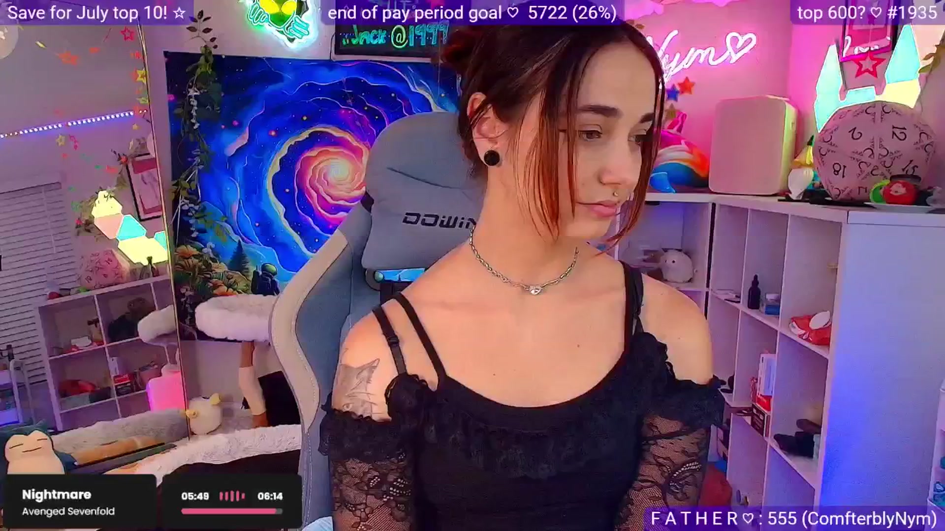 Gallery image thumbnail from Nym_x's myfreecams stream on, 06/16/2025, 04:18 image 15 of 20