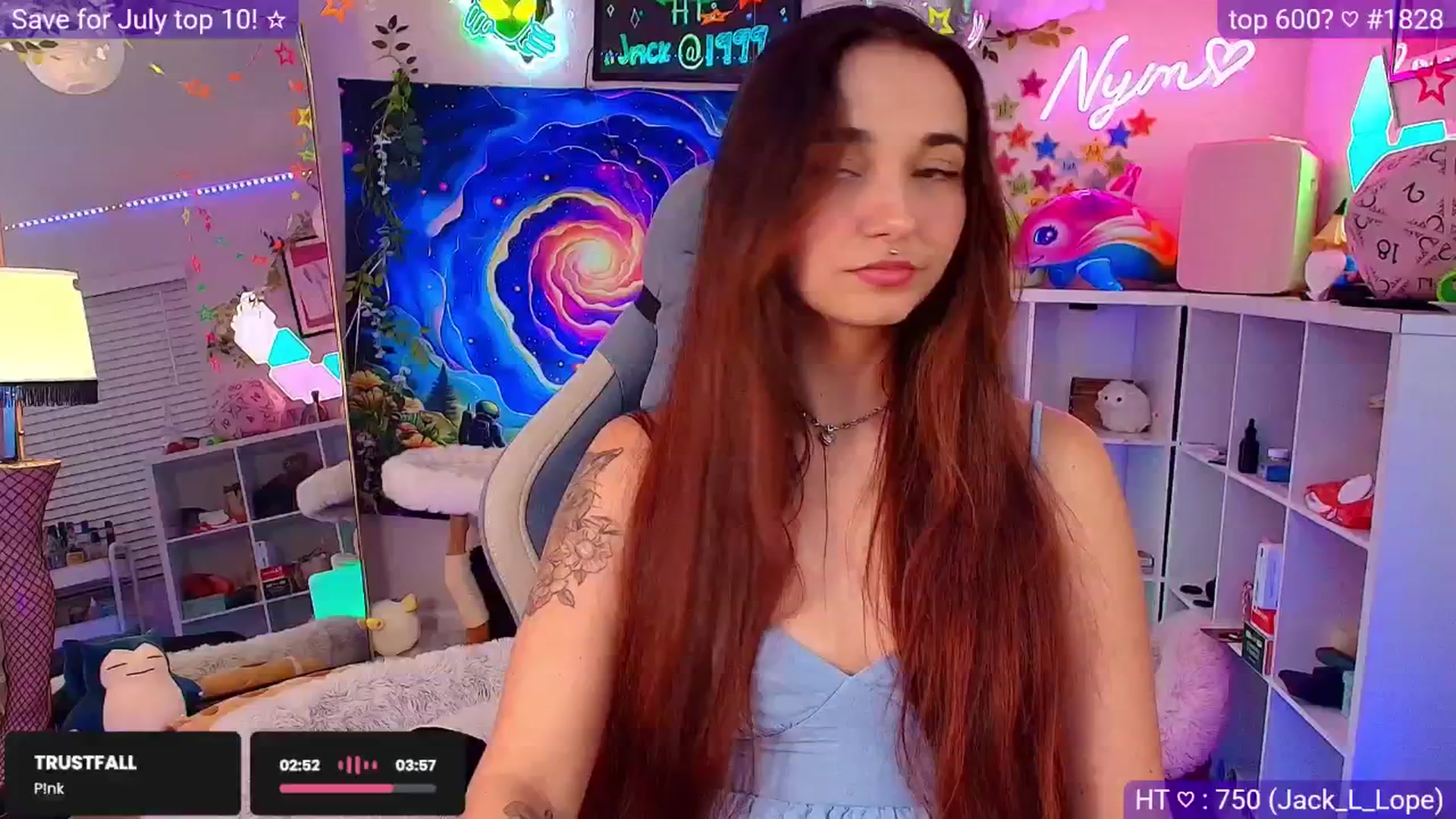 Gallery image thumbnail from Nym_x's myfreecams stream on, 06/19/2025, 04:00 image 16 of 20