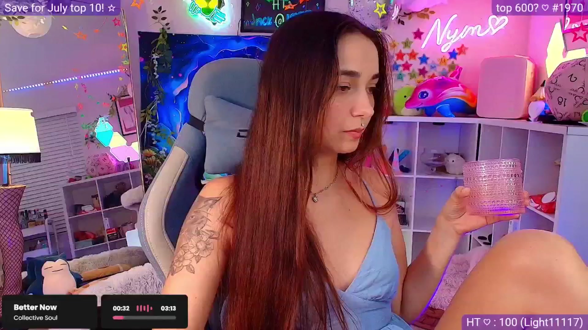 Gallery image thumbnail from Nym_x's myfreecams stream on, 06/19/2025, 04:00 image 6 of 20
