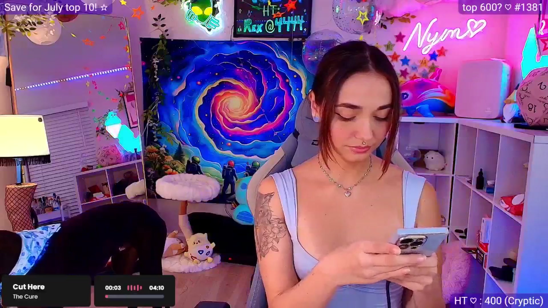 Gallery image thumbnail from Nym_x's myfreecams stream on, 06/23/2025, 04:12 image 11 of 20