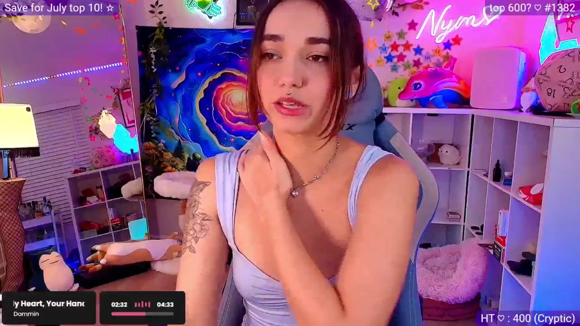 Gallery image thumbnail from Nym_x's myfreecams stream on, 06/23/2025, 04:12 image 10 of 20