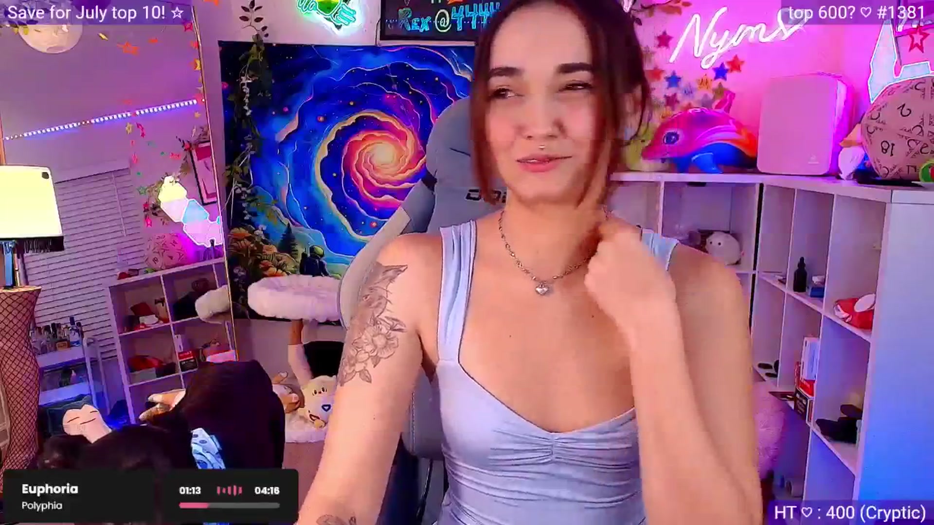 Gallery image thumbnail from Nym_x's myfreecams stream on, 06/23/2025, 04:12 image 8 of 20