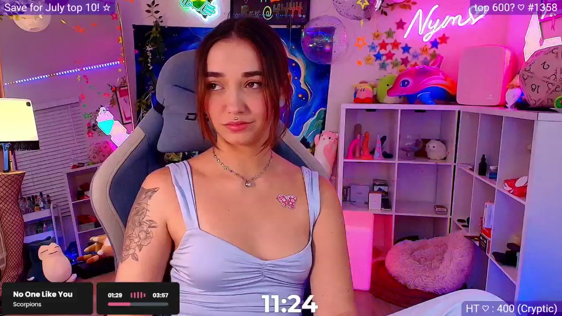 Gallery image thumbnail from Nym_x's myfreecams stream on, 06/23/2025, 04:12 image 14 of 20